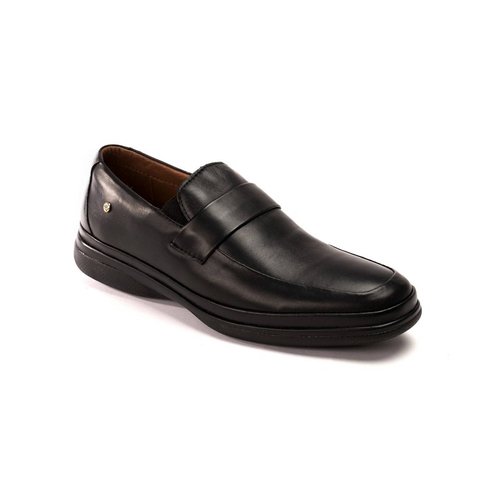 Jarking - Zapato Casual Negro con Elásticos en Empeine y Plantilla Memory Foam para Caballero