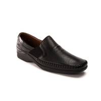 Jarking - Zapato Casual Negro Tejido A Mano Con Elásticos En Empeine Para Caballero