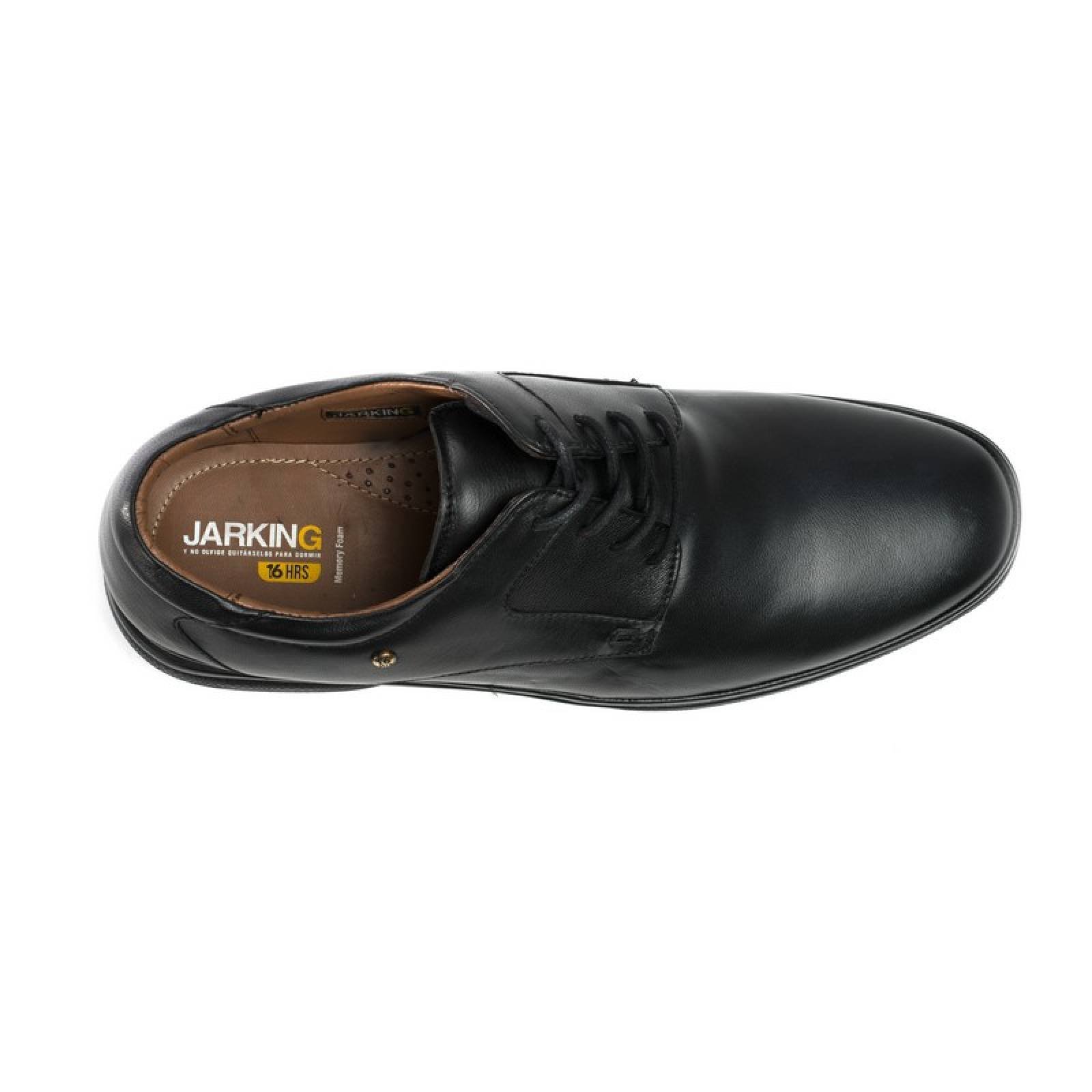 Jarking - Zapato Formal Negro con Agujetas y Plantilla Memory Foam para Caballero