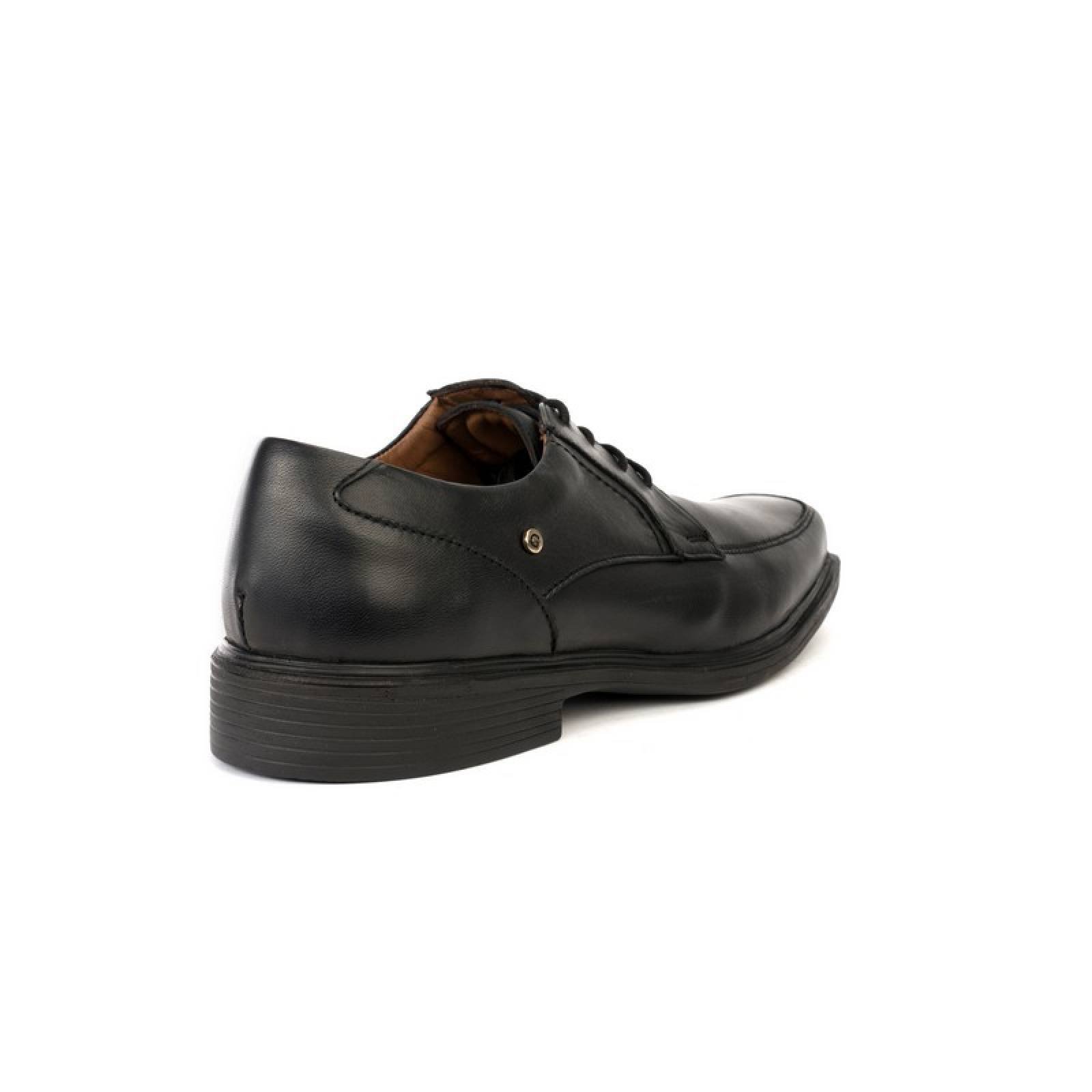 Jarking - Zapato Formal Negro con Agujeta y Plantilla Memory Foam para Caballero