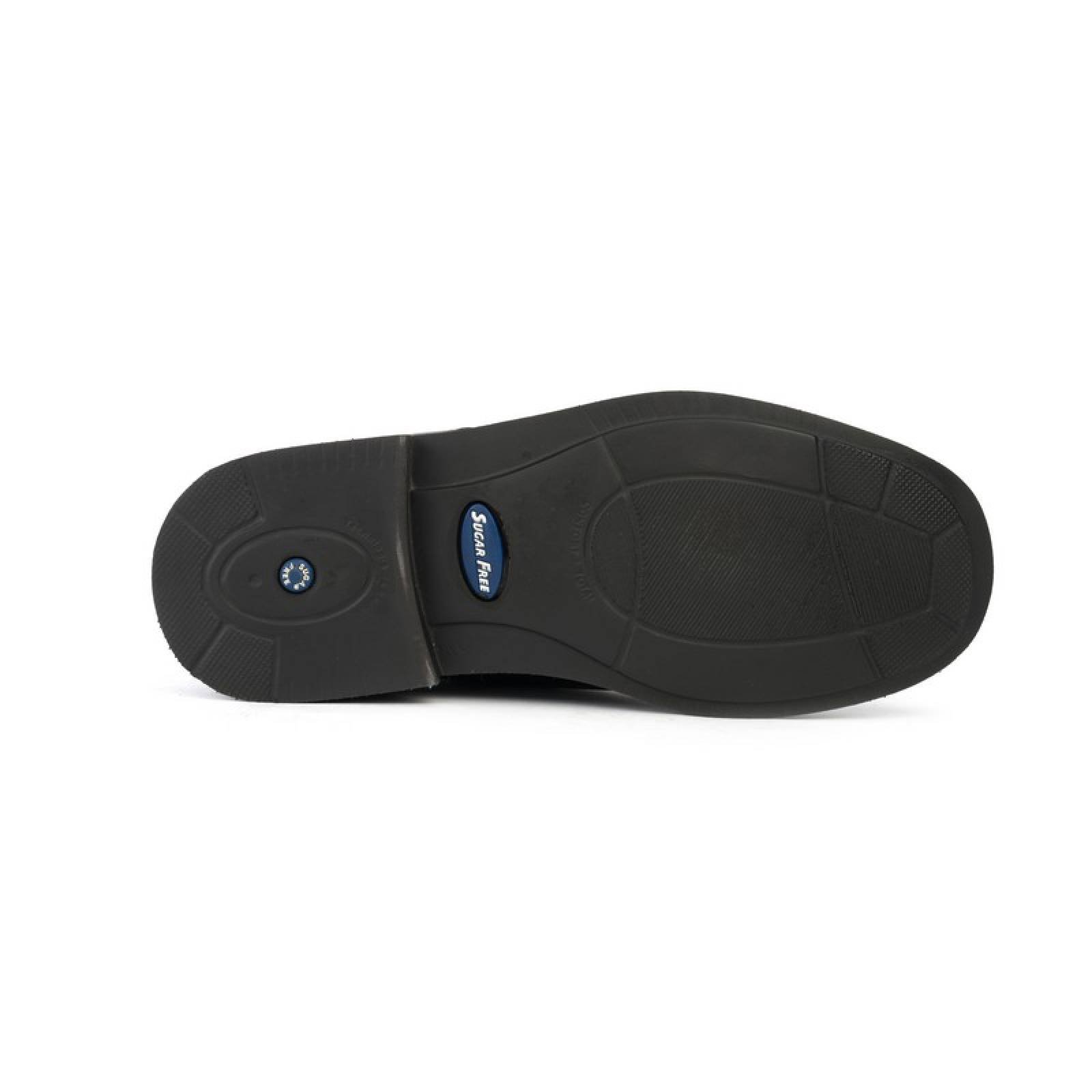 Jarking - Zapato Formal Negro con Ajuste de Velcro y Amplitud Especial para Caballero