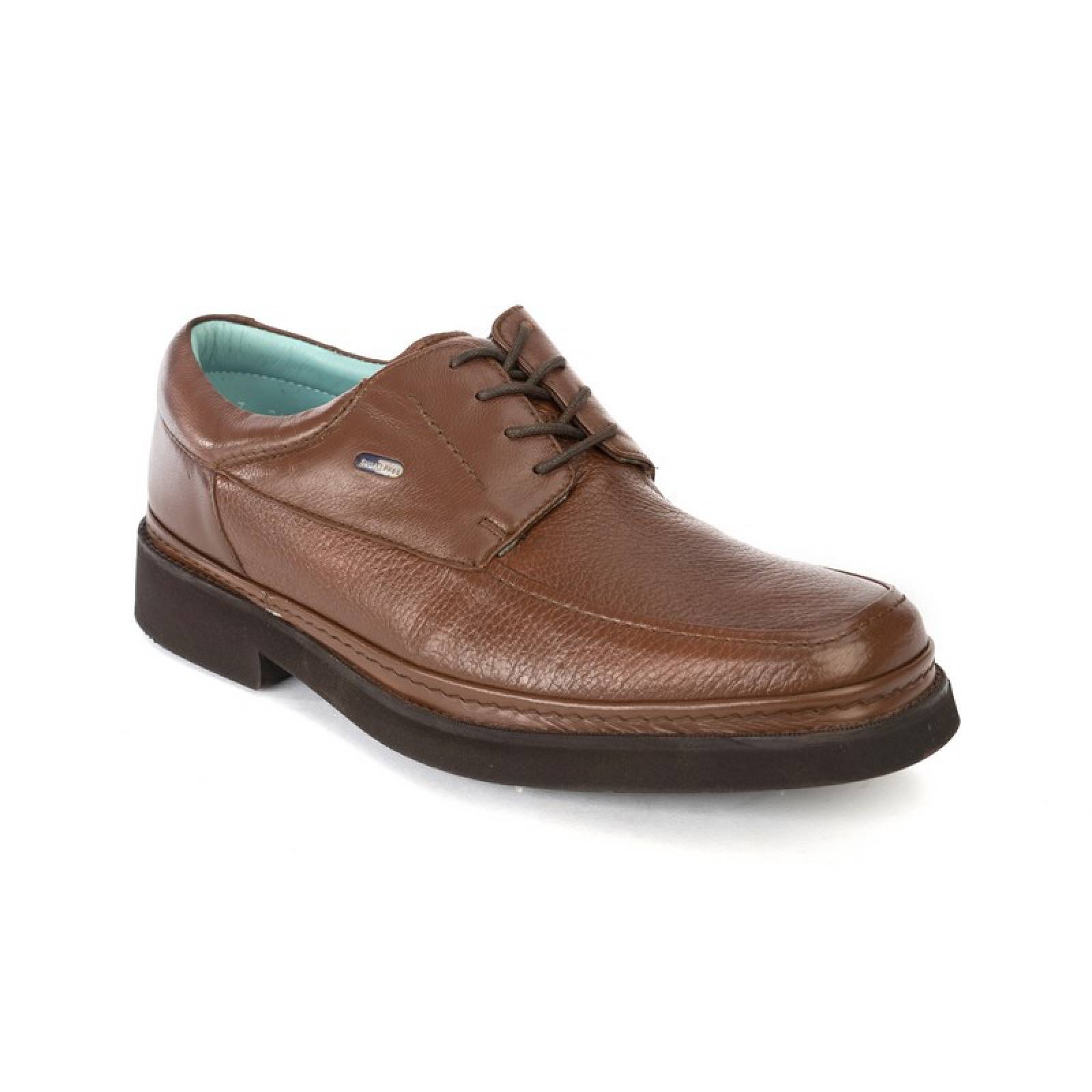 Jarking - Zapato Formal Café con Ajuste de Agujetas y Amplitud Especial ...