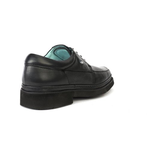 Jarking - Zapato Formal Negro con Ajuste de Agujetas y Amplitud Especial para Caballero