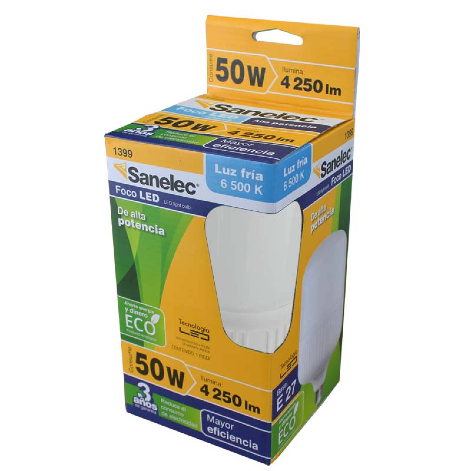 Foco Led Alta Potencia 50 W Sanelec 1399