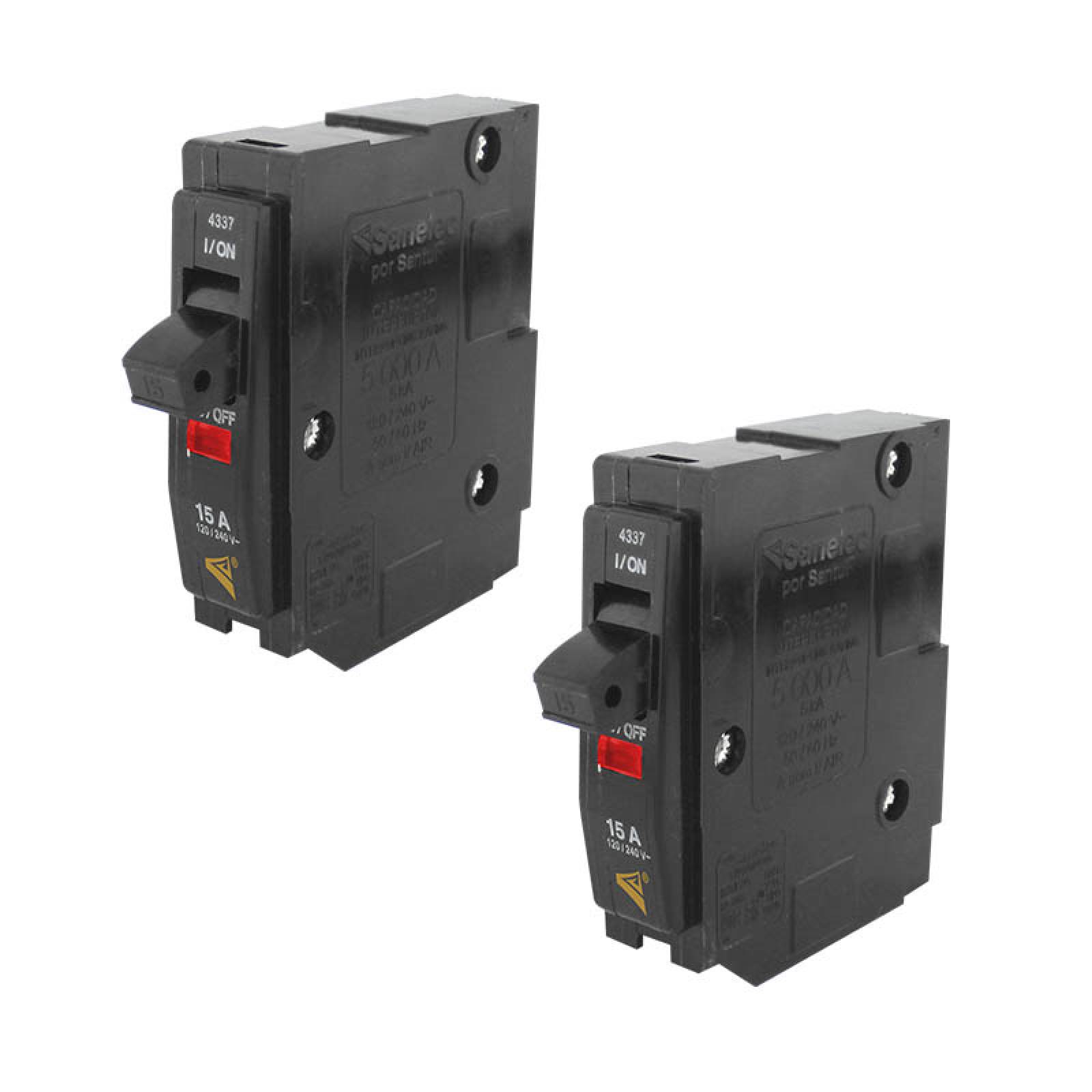 Juego de 2 Pastillas termomagnéticas 15 A Sanelec 4337   