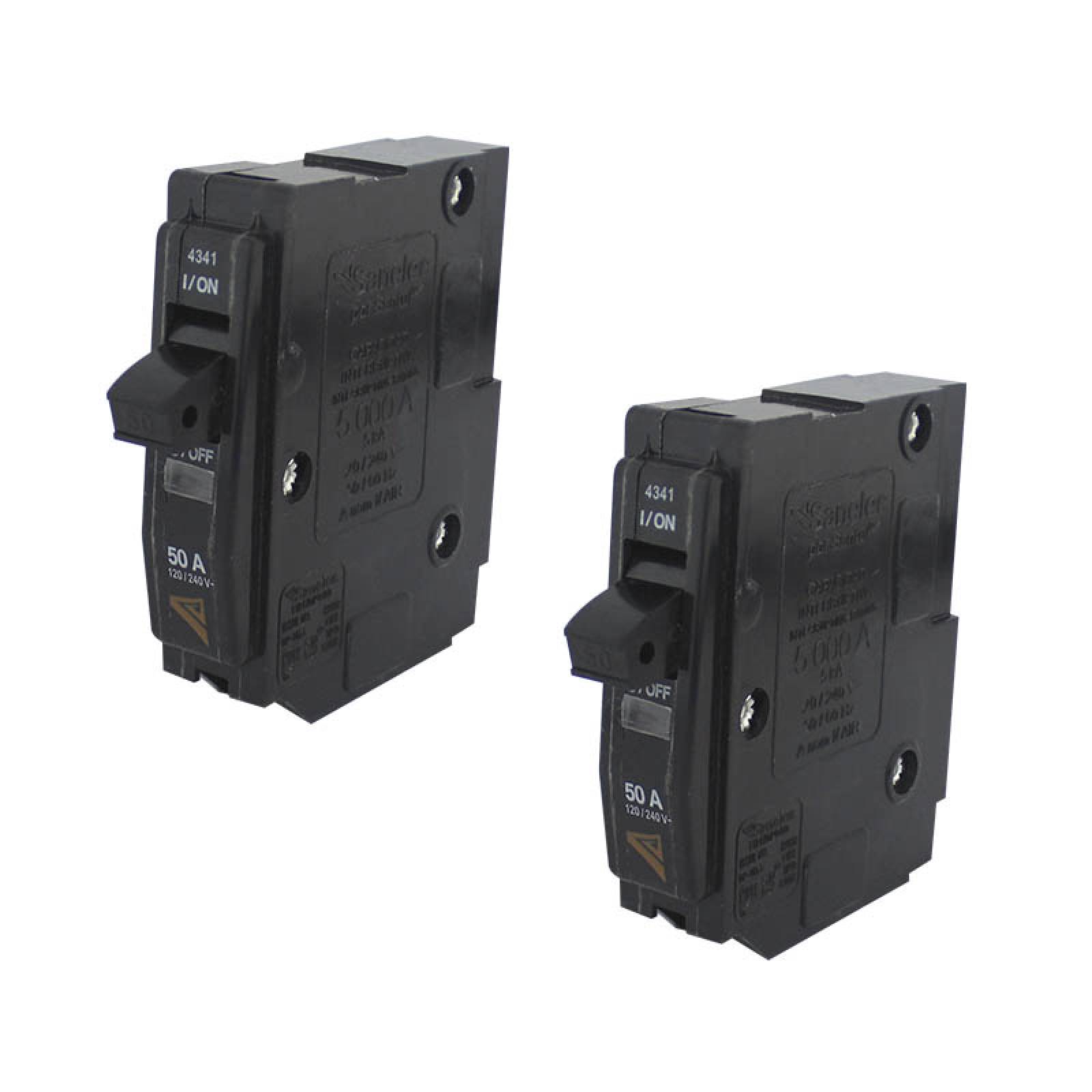  Juego de 2 Pastillas termomagnéticas 50 A Sanelec 4341