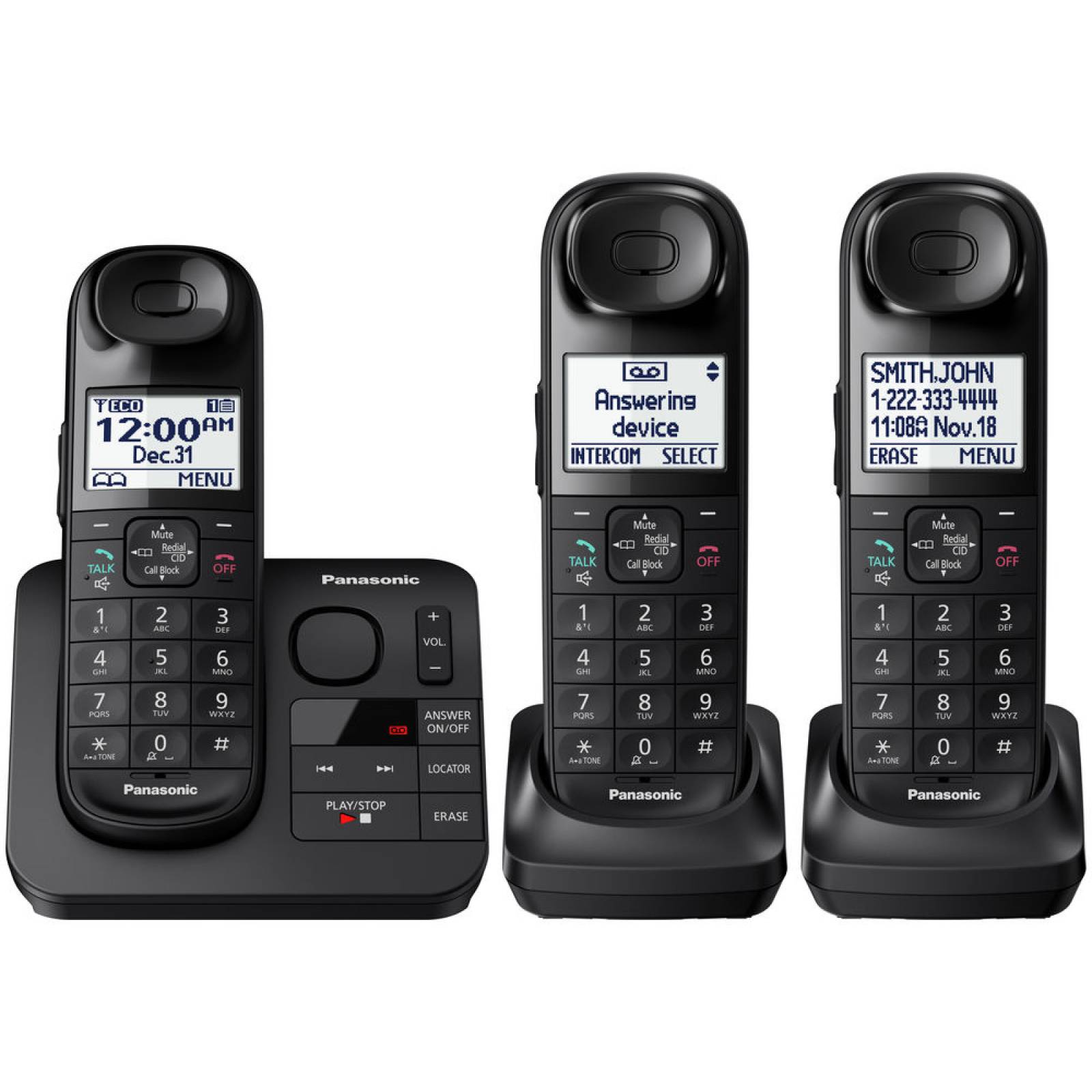 Telefono Inalambrico Panasonic Kx-tgl433b Triple Contestador Reacond