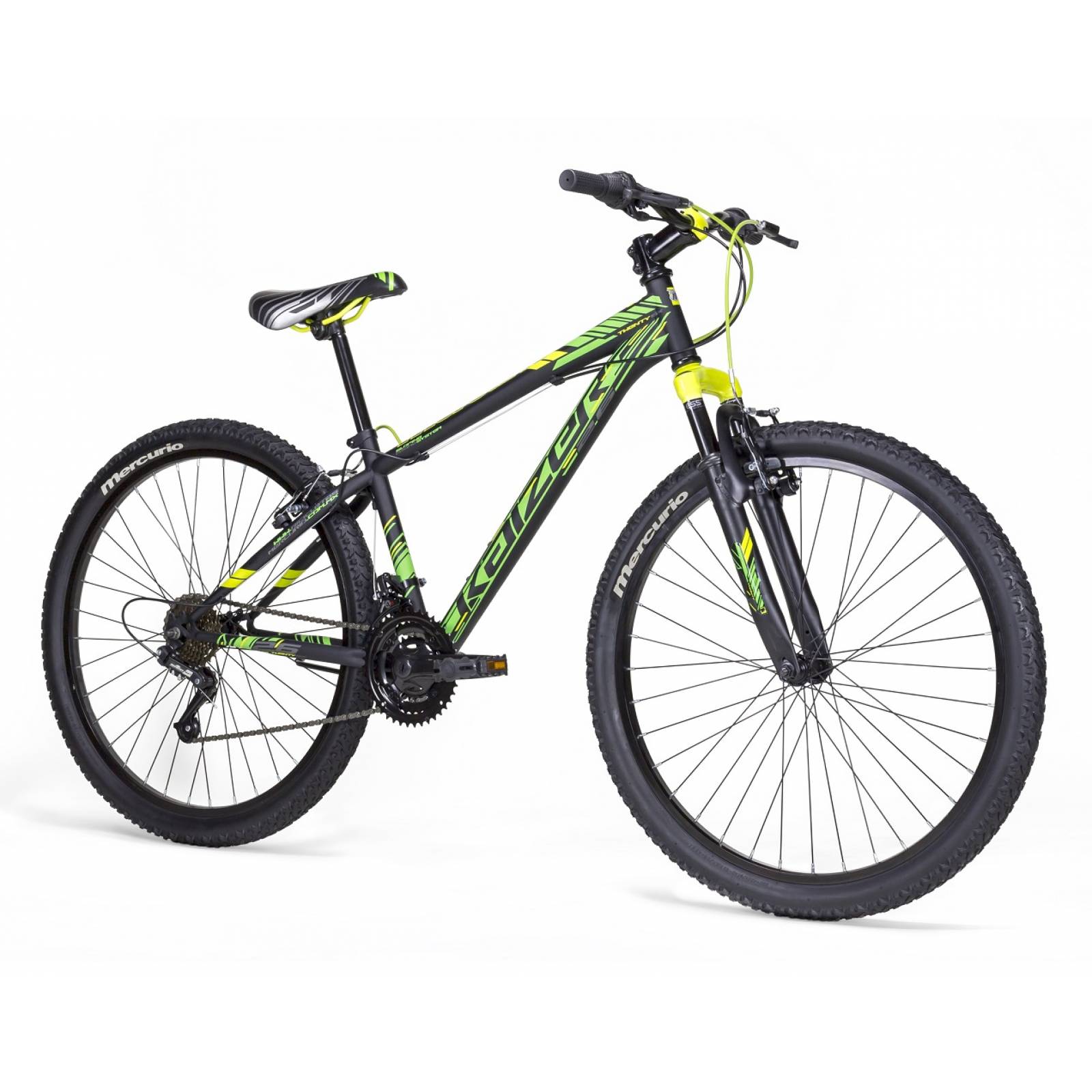 Bicicleta Mercurio Kaizer Rodada 26 Suspension 21 Vel Verde