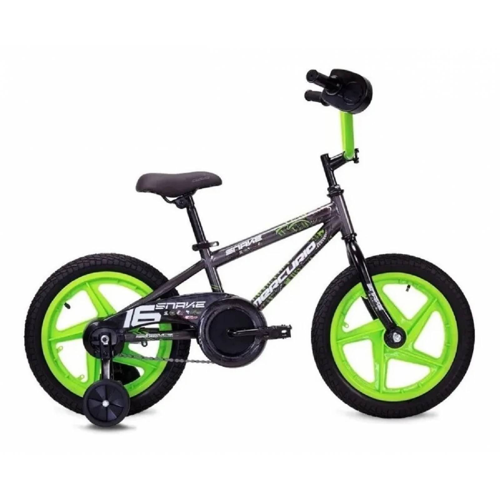 Bicicleta Mercurio Snake Rodada 16 Con Ruedas Entrenadoras