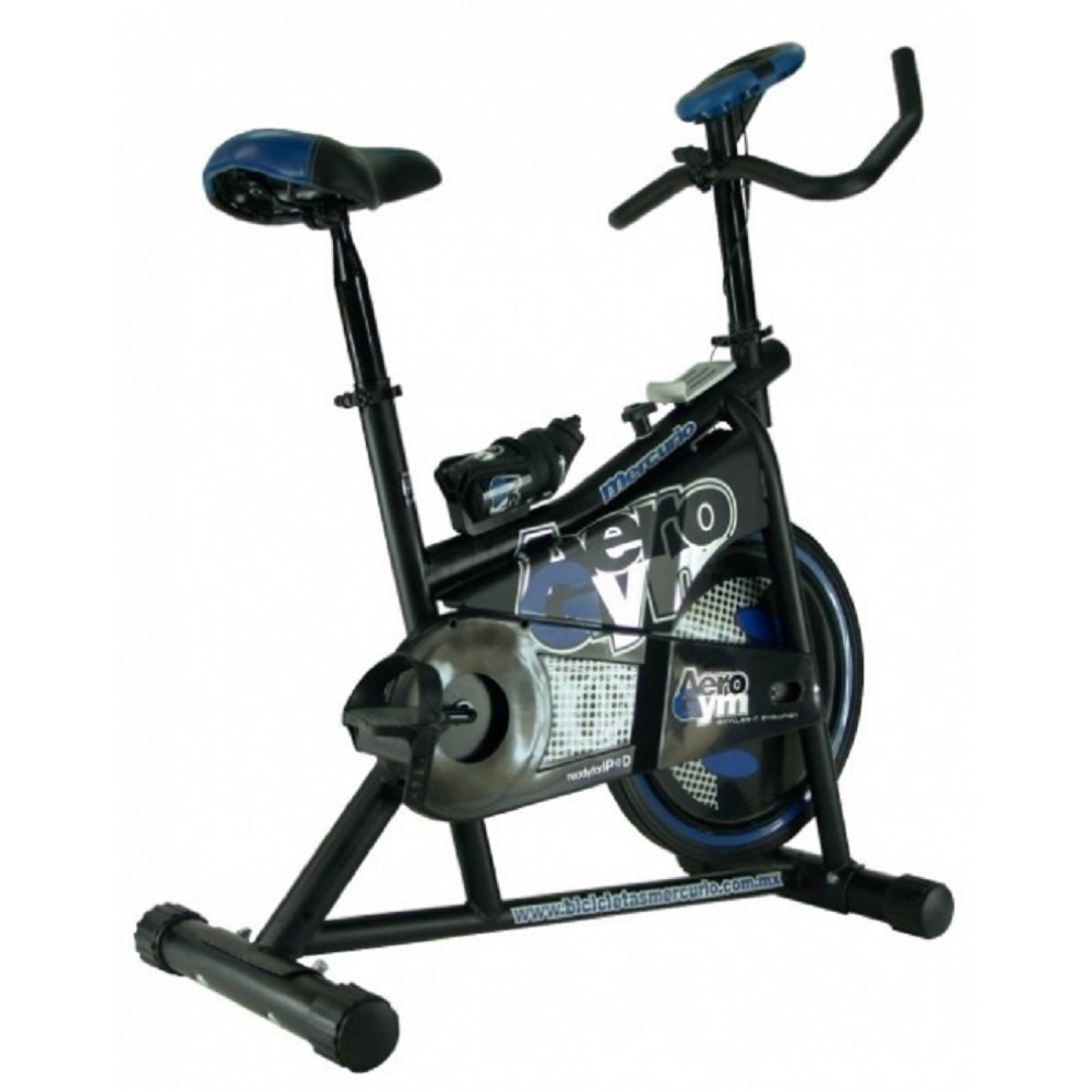 Bicicleta Fija Ejercicio Mercurio Aerogym Azul