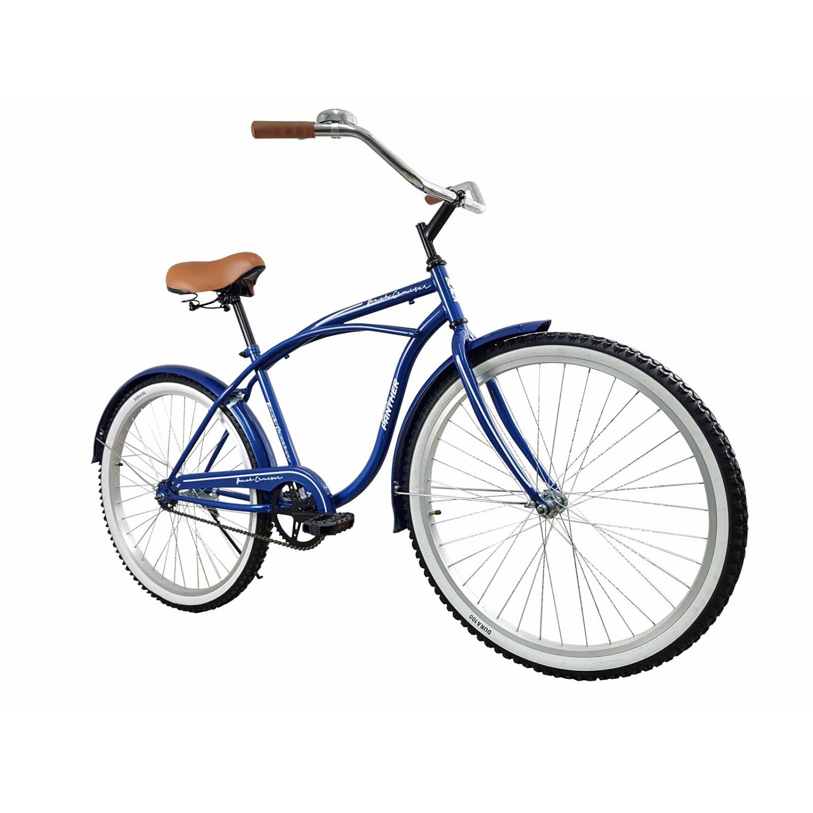 Bicicleta Black Panther Beach Cruiser Rodada 26 Para Caballero Azul