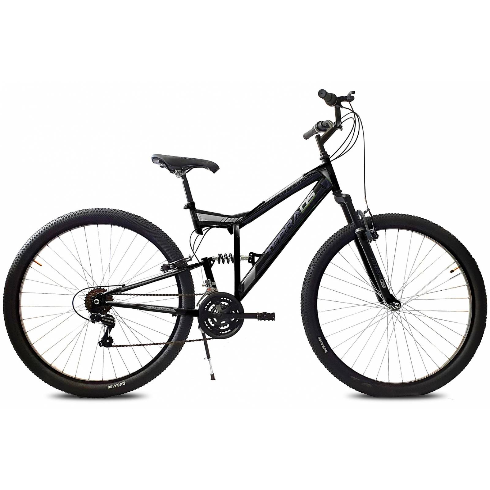 Bicicleta Black Panther Terra Rodada 29 Doble Suspensión 18 Vel Gris