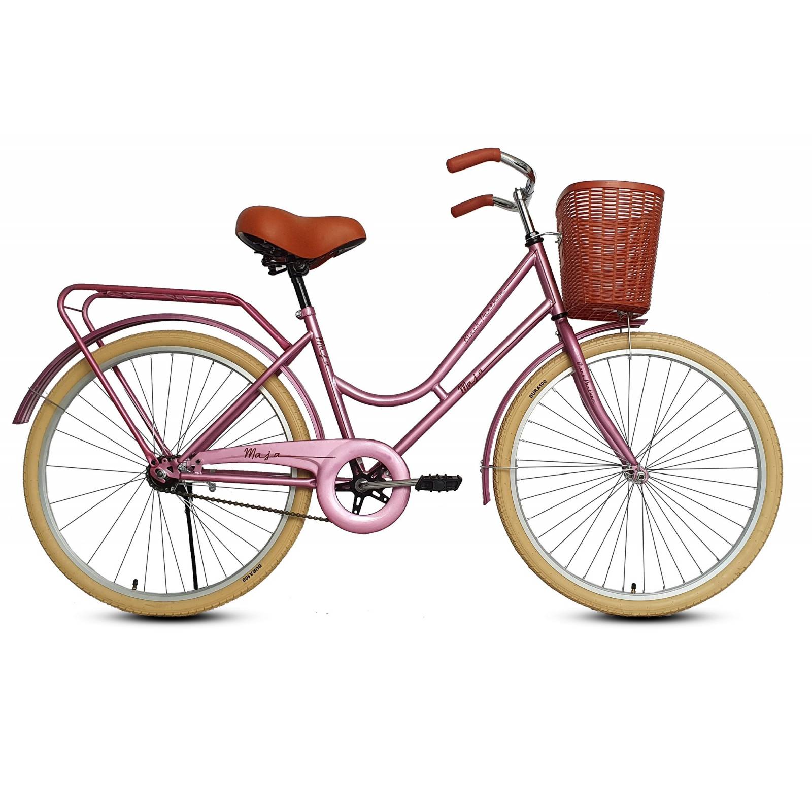 Bicicleta Black Panther Maja Vintage Rodada 24 Color Rosa