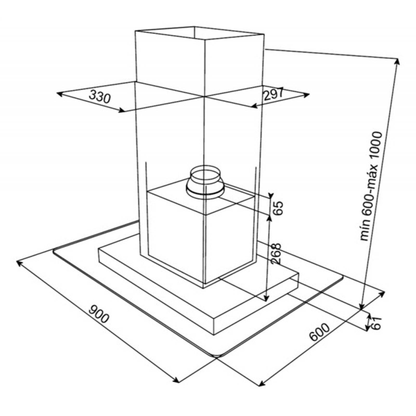 Campana Teka Empotre Dg3 Isla Isla Inox 40485134