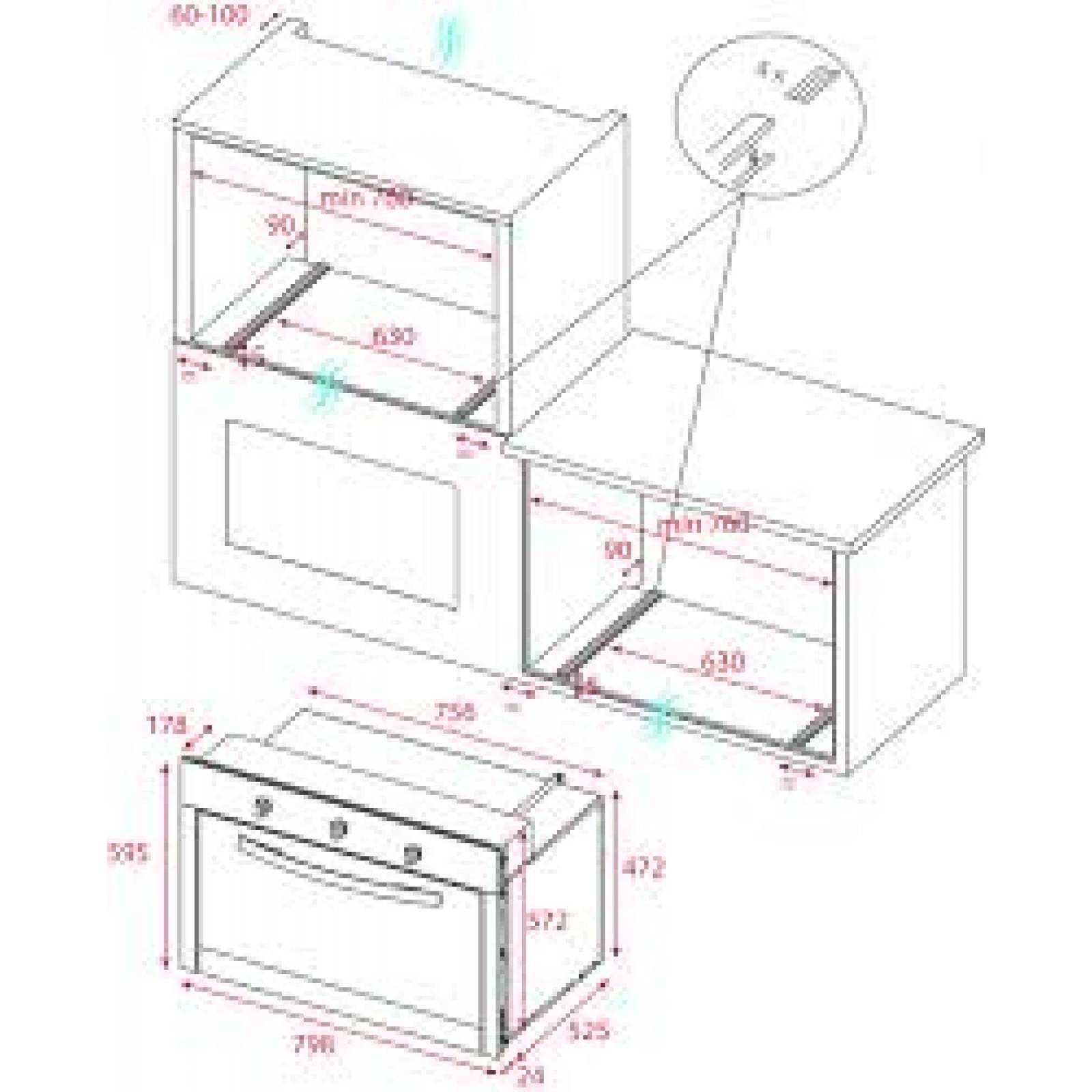 Horno a Gas TEKA Grill Electrico – HLF 824 G – El Señor Hogar