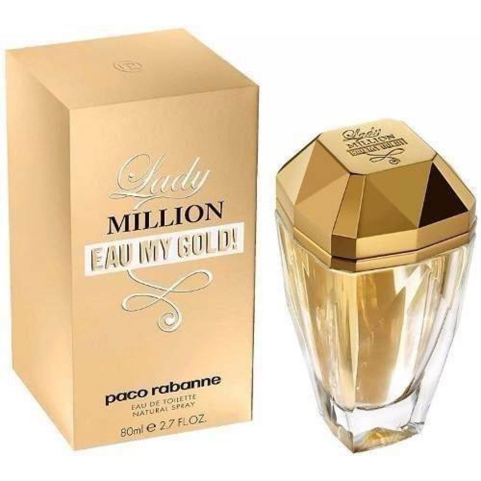 Lady Million Eau My Gold Dama Paco Rabanne 80 Ml Edt Spray