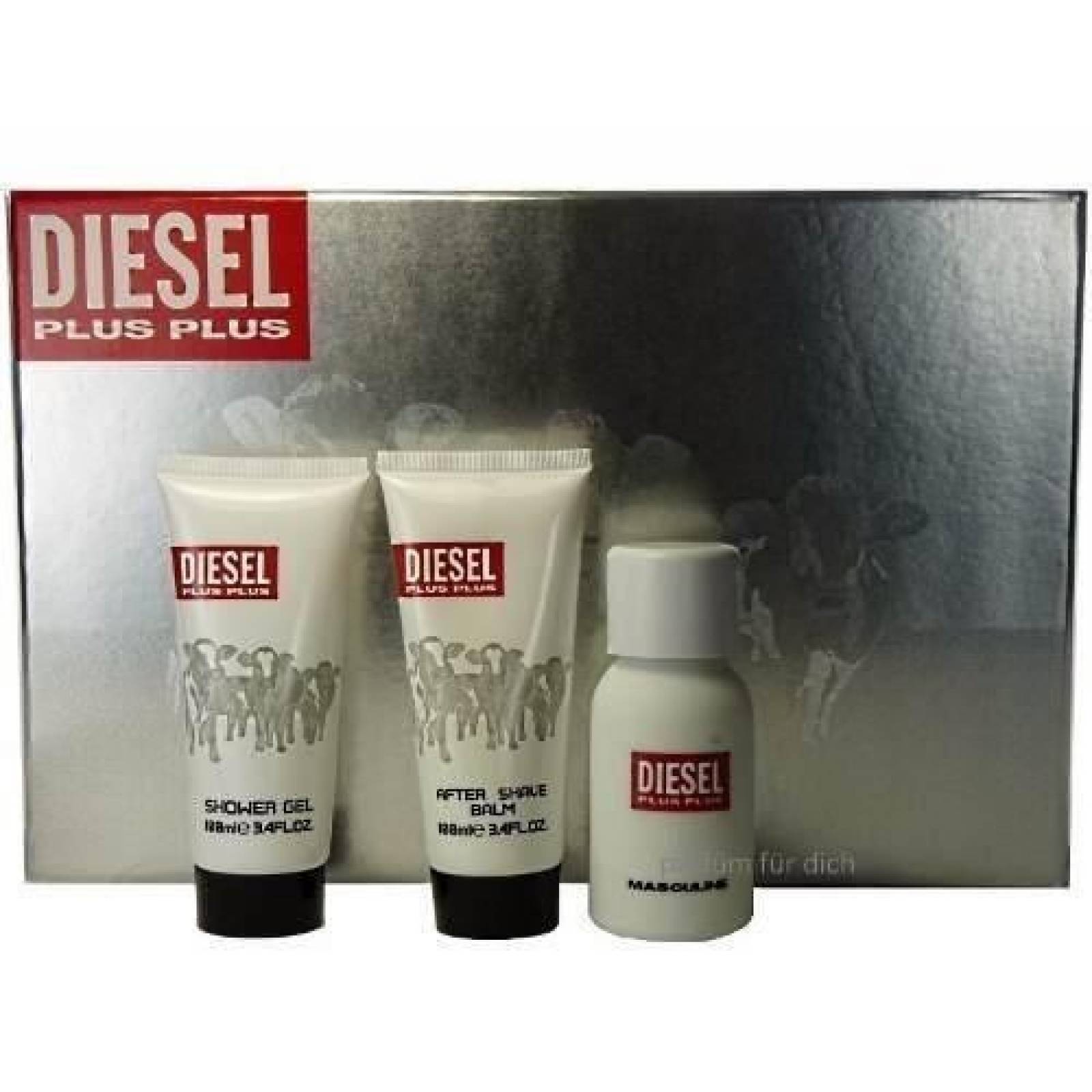 Set Diesel Plus Plus Masculine 3 Pz - Estuche Original