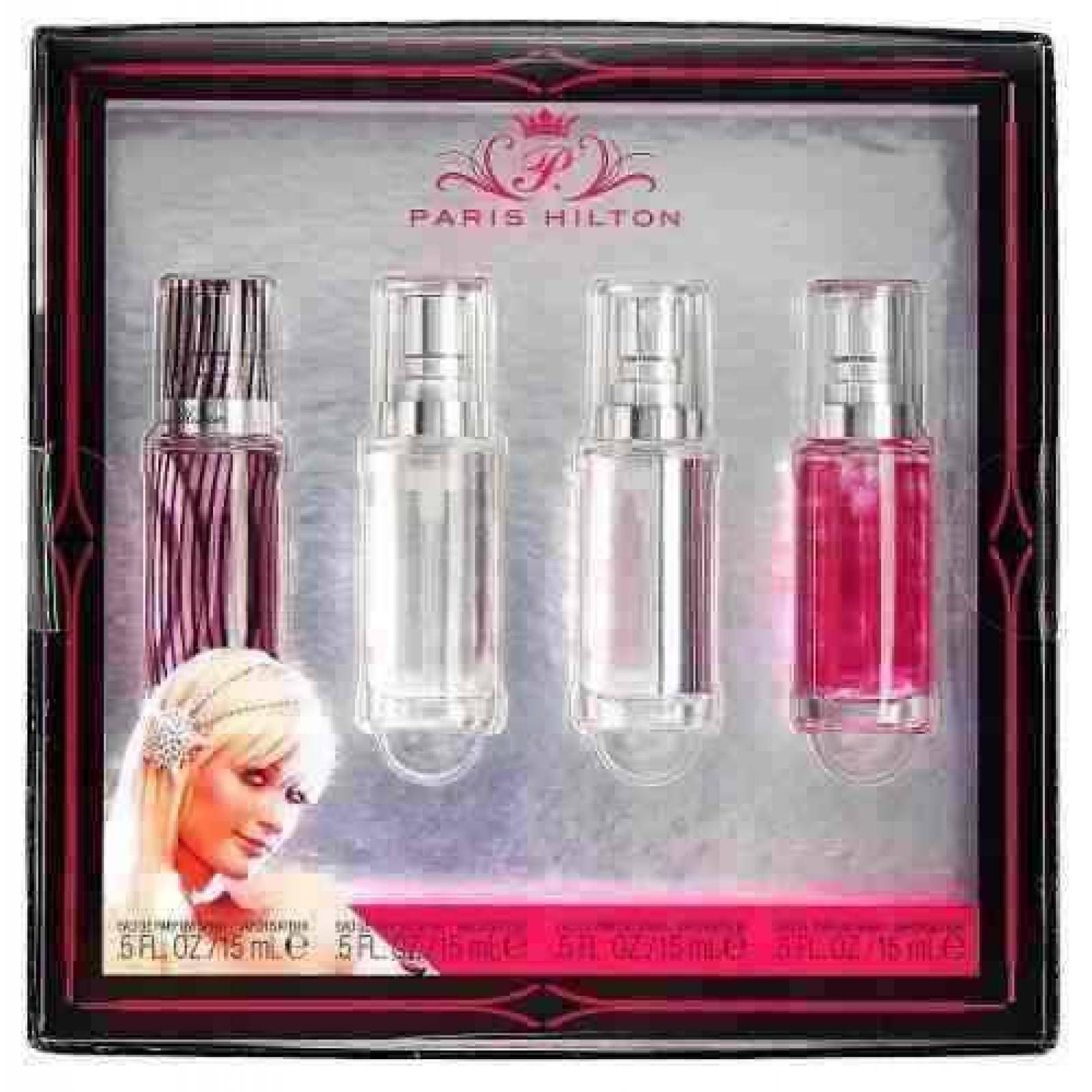 Set Paris Hilton Dama 4 Miniaturas 15 Ml - Original