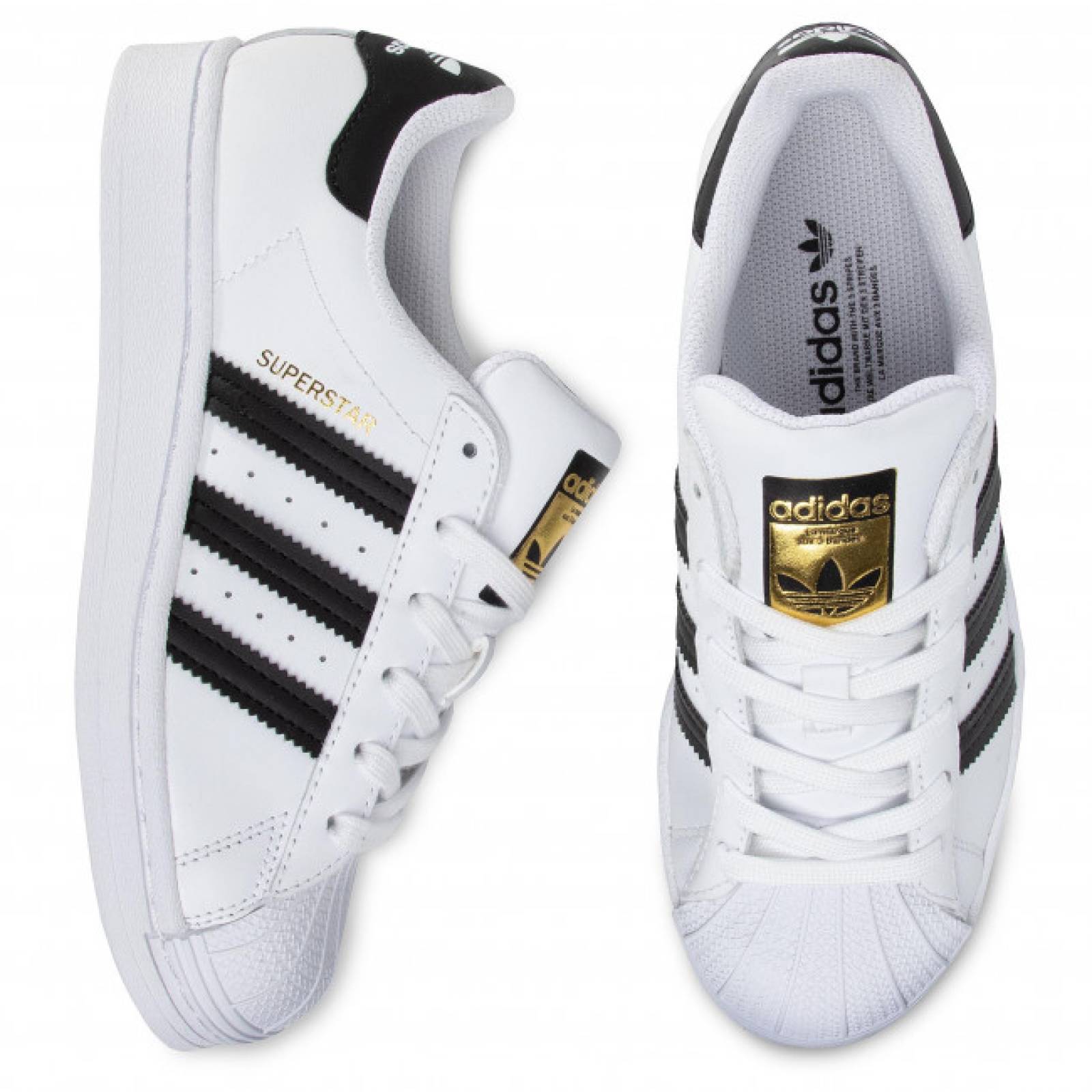 TENIS SUPERSTAR J CABALLERO ADIDAS FU7712 BLANCO