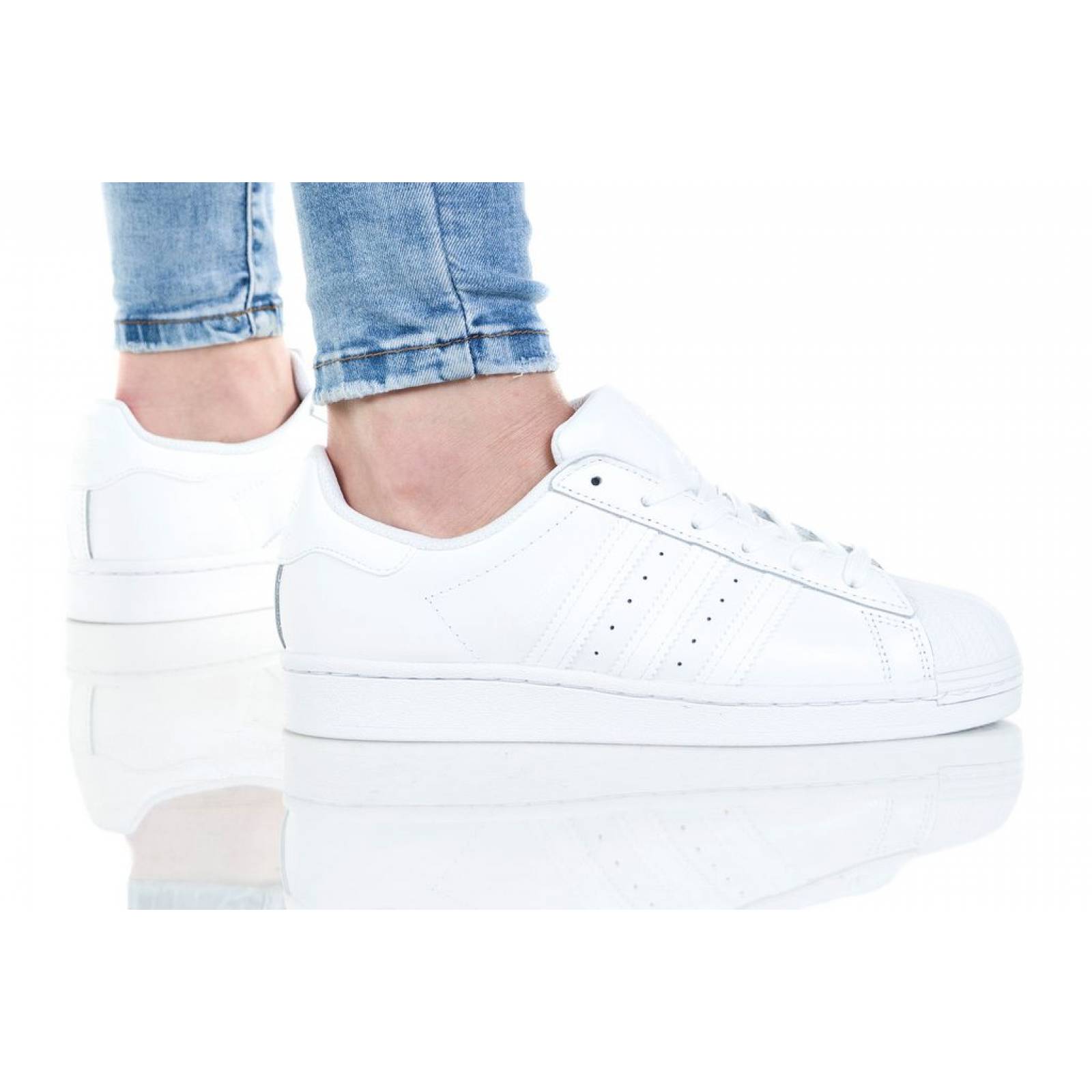 TENIS SUPERSTAR J DAMA ADIDAS EF5399 BLANCO