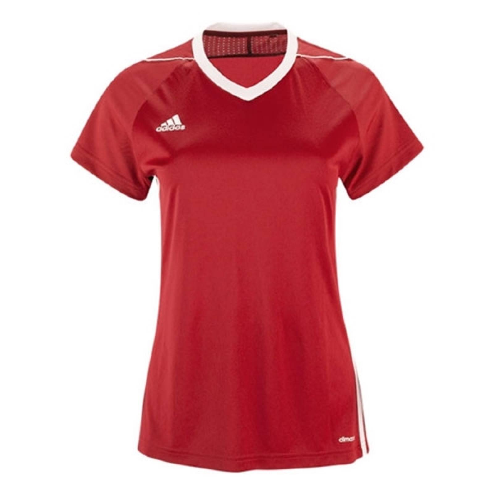 PLAYERA TIRO 17 JSY MUJER ADIDAS S99147 ROJO