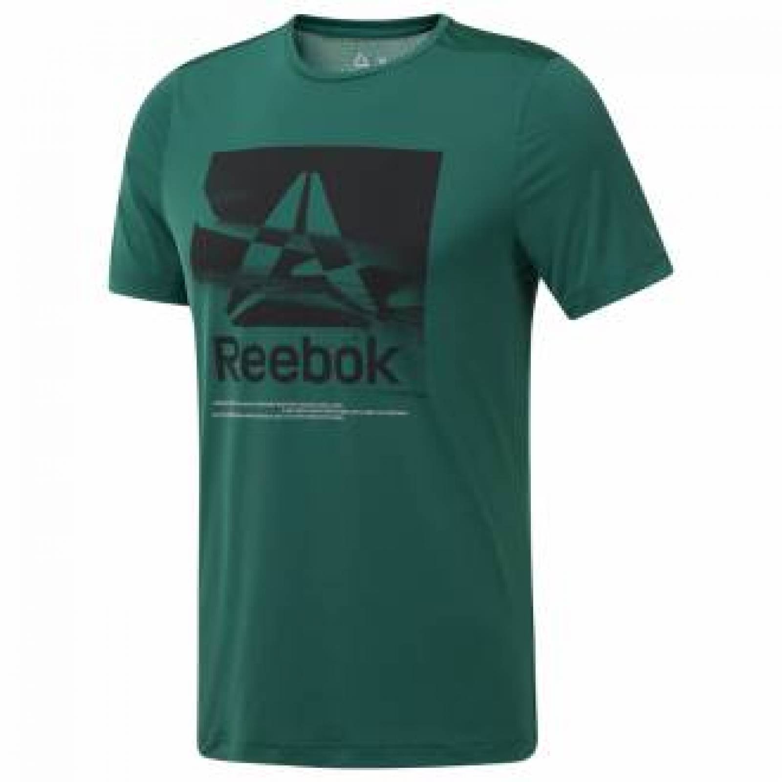 PLAYERA REEBOK MODELO DY7808 CABALLERO COLOR Verde