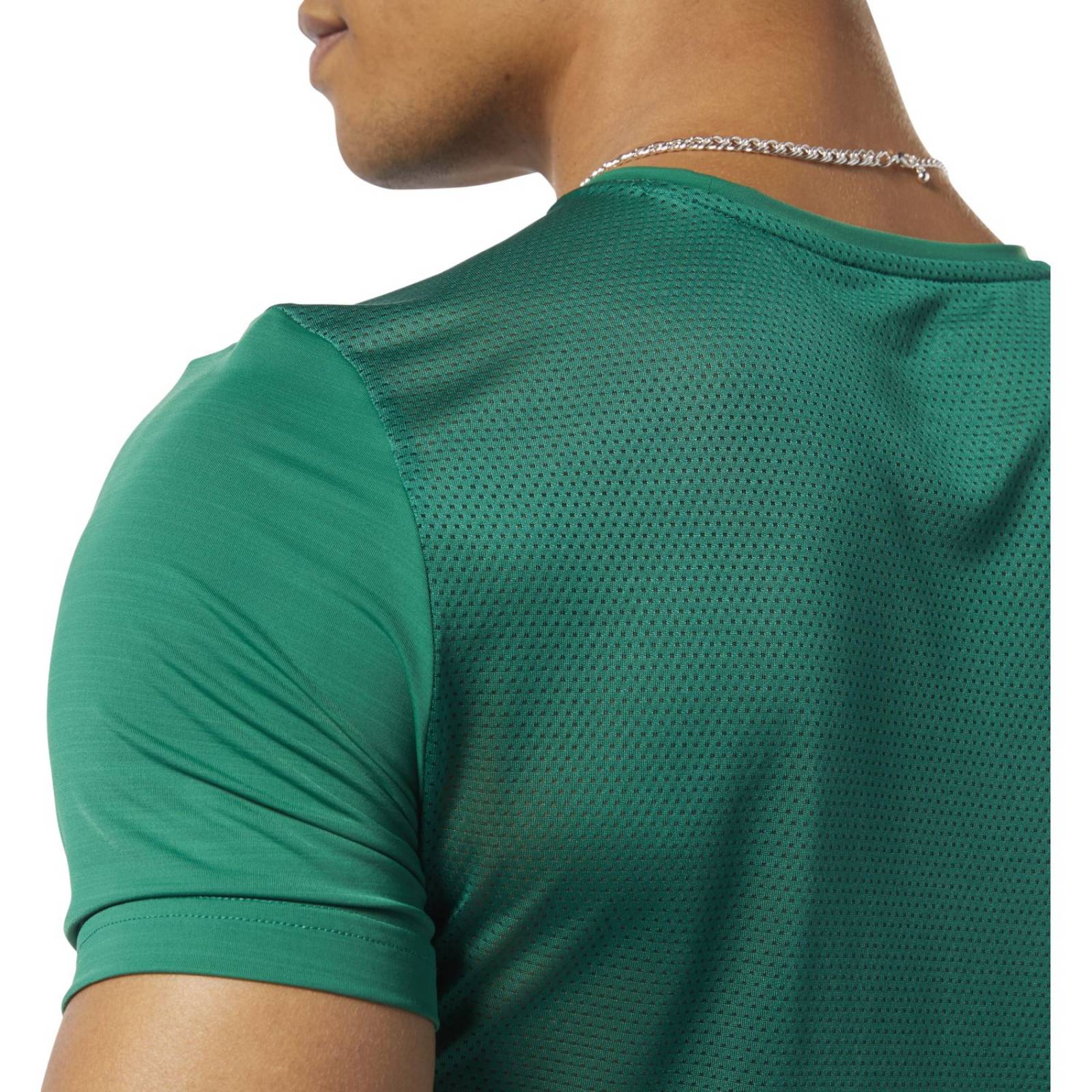 PLAYERA REEBOK MODELO DY7808 CABALLERO COLOR Verde