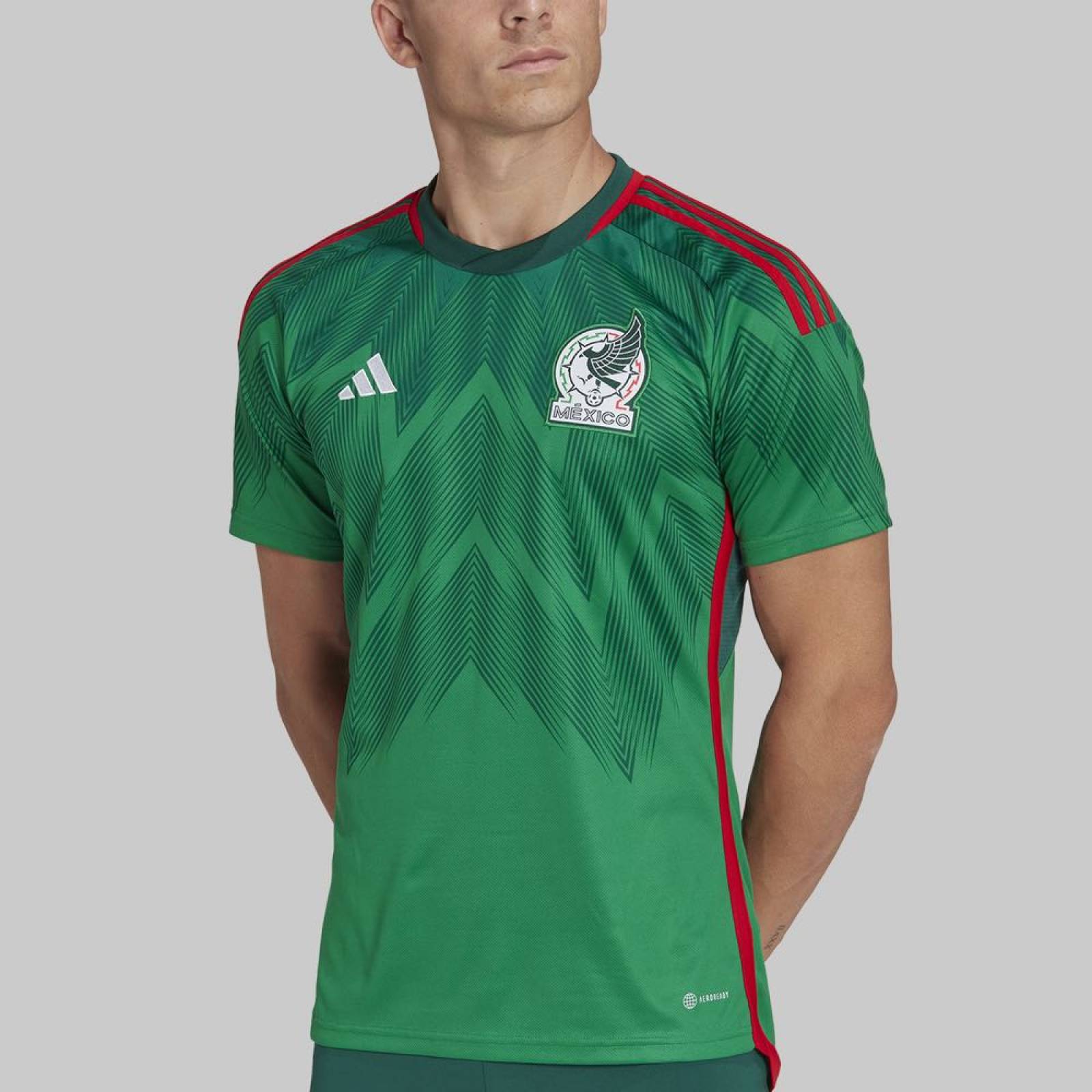 PLAYERA ADIDAS MODELO HD6899 CABALLERO COLOR Verde