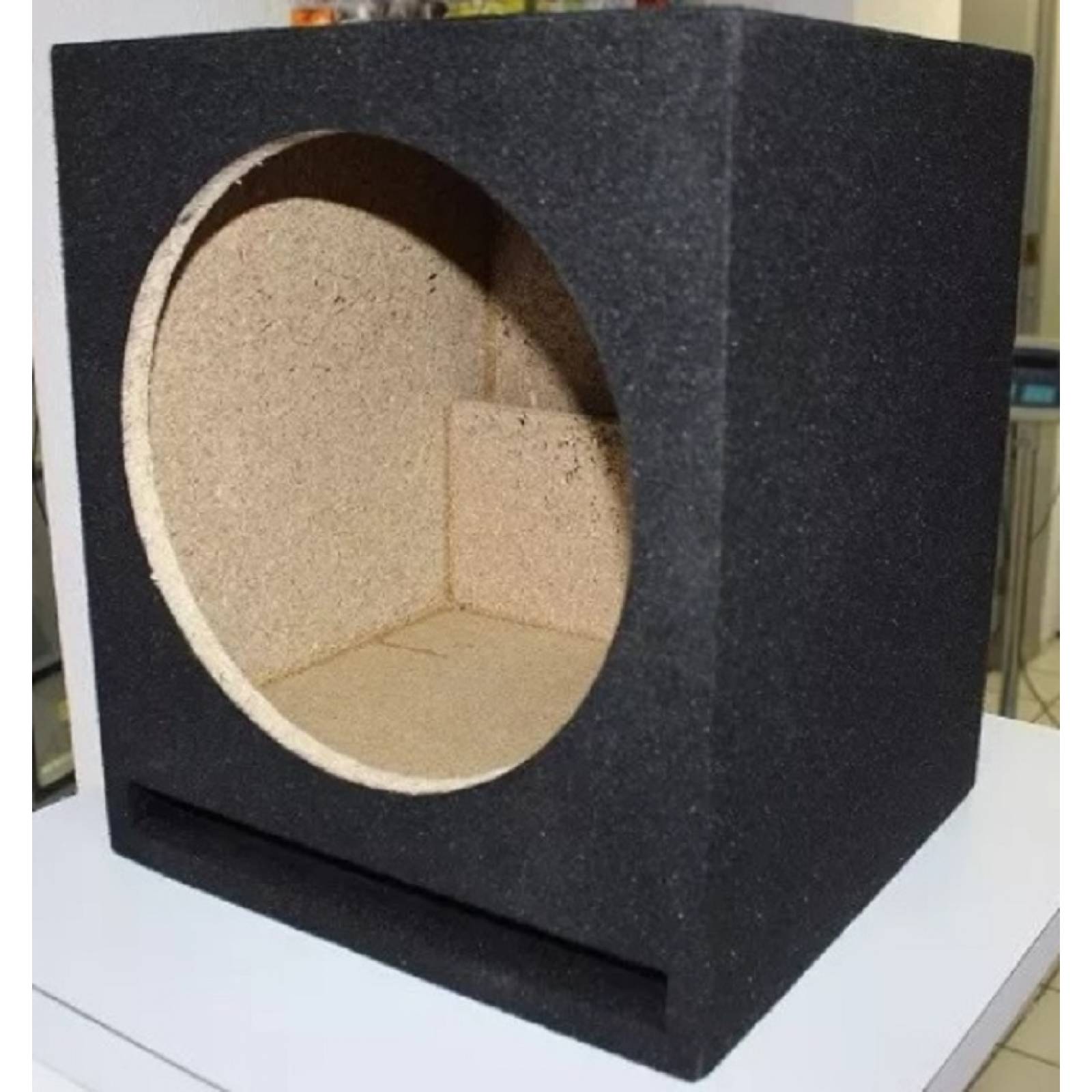 Cajón Acústico Sencillo Para Woofer 12 AGLOMERADO NEGRO