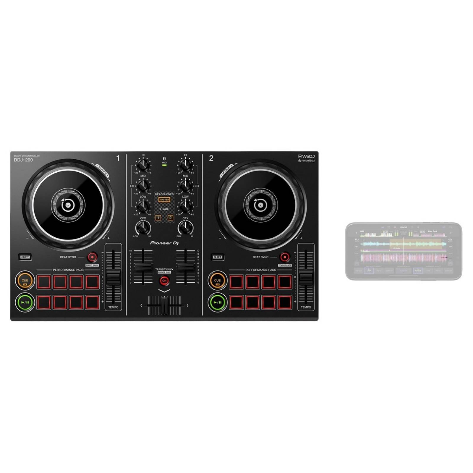 Controlador DJ Smart Pioneer DDJ-200 