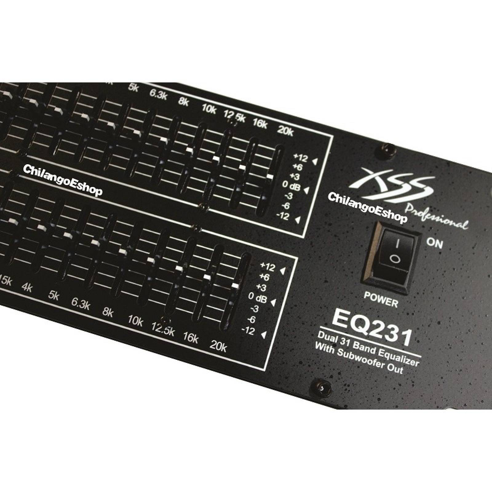 ecualizador gráfico XSS estéreo de 31 bandas + salida SUB EQ231 