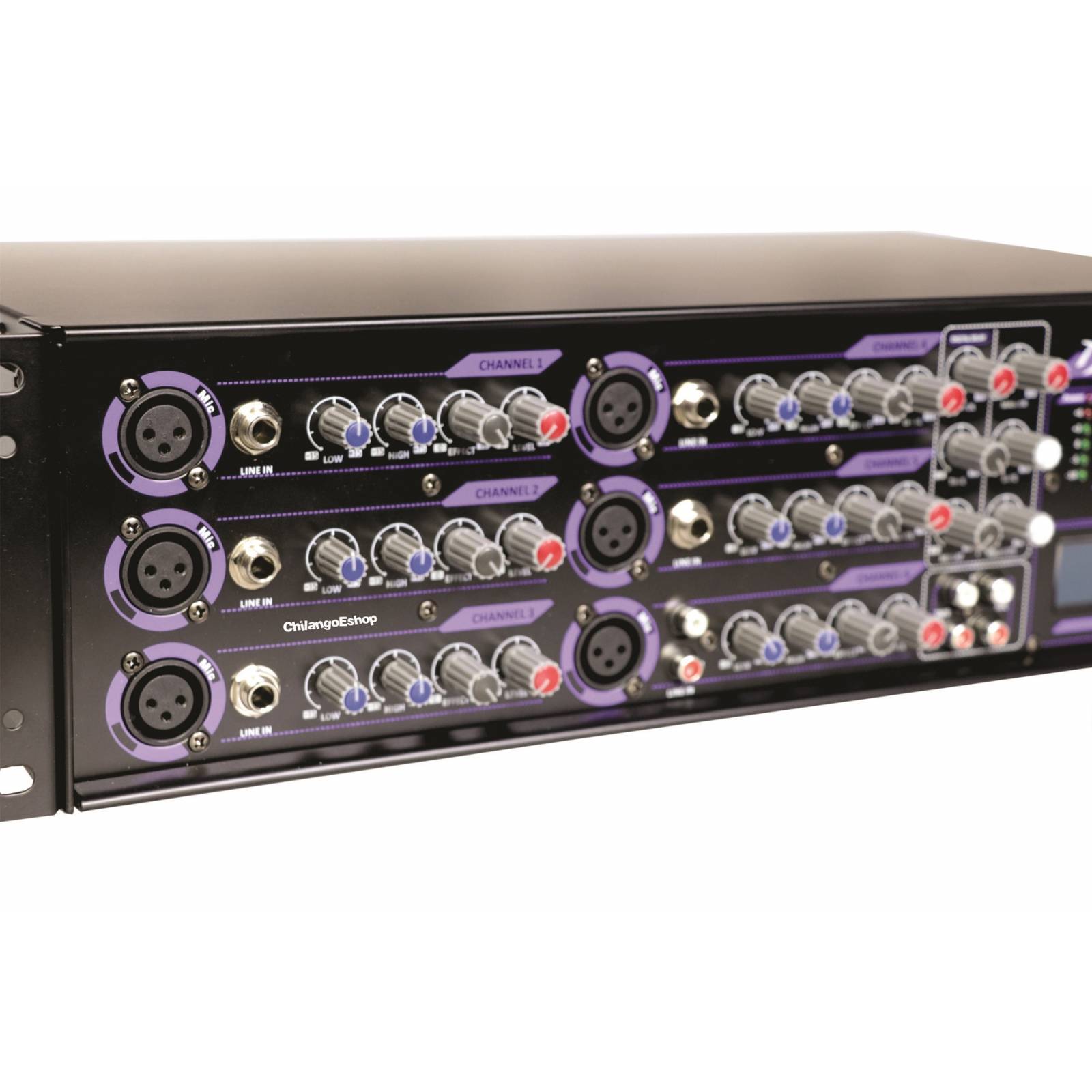 CONSOLA AMPLIFICADA 6 CANALES MONTABLE EN RACK 