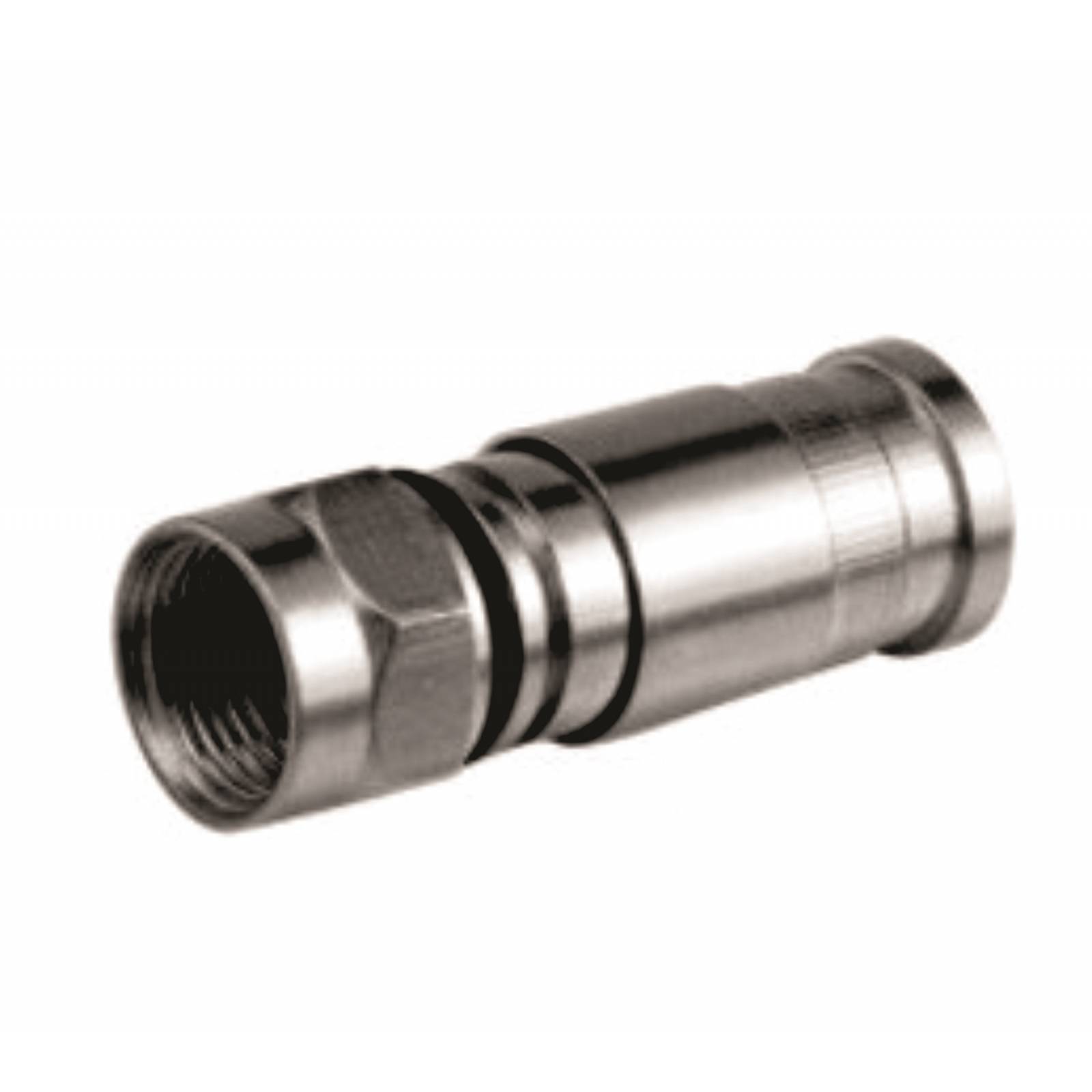 Conector Campana F De Compresion Para Cable Coaxial RG6 