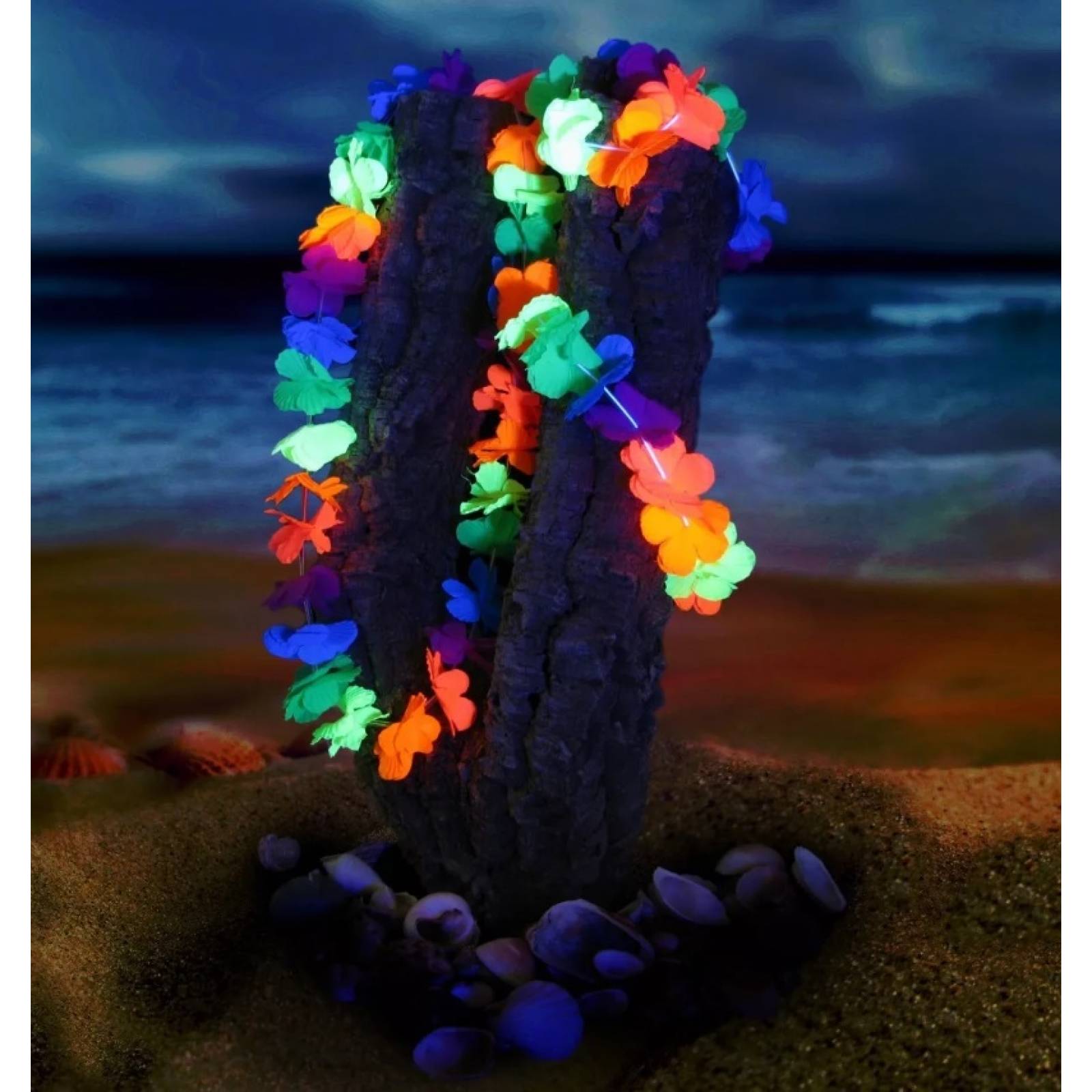 12 Collares Hawaiianos Fluorescentes Batucada Neonmania 