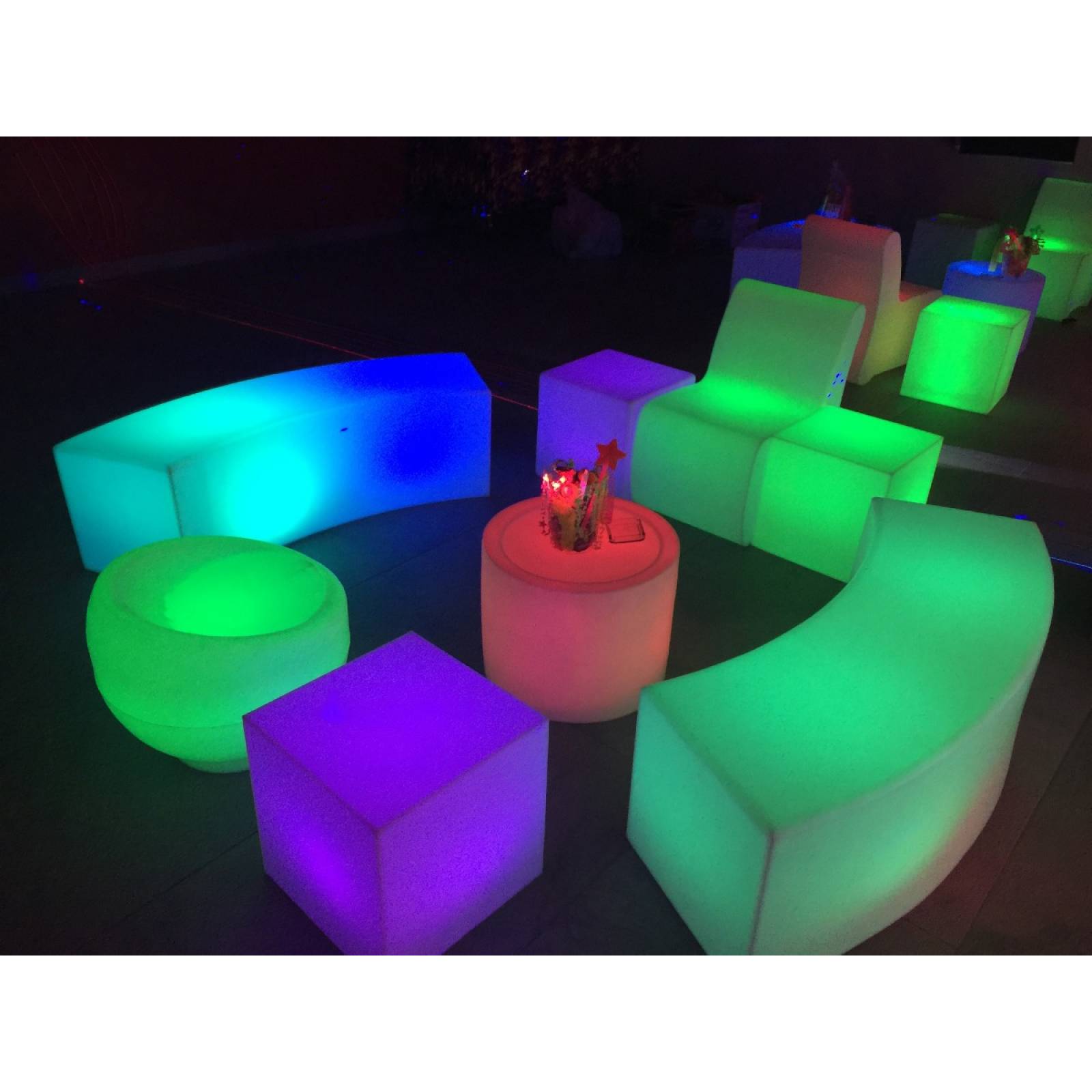 Puff Media Luna Iluminada Neonmania 