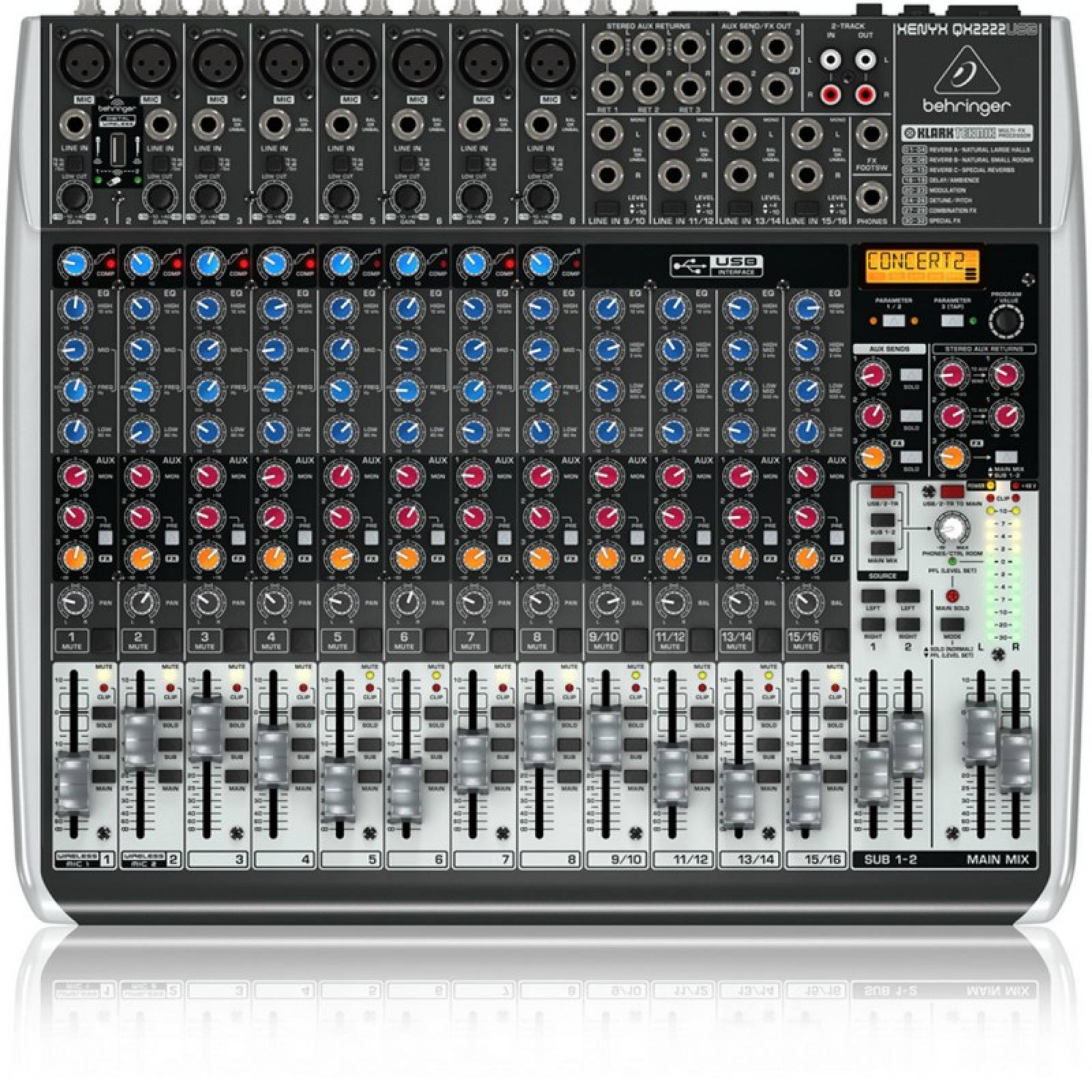 Mezcladora BEHRINGER XENYX QX2222USB 