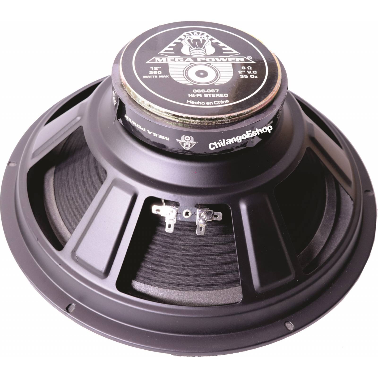 BOCINA MEGAPOWER 12 PULGADAS 8 OHMS IDEAL MEDIOS 