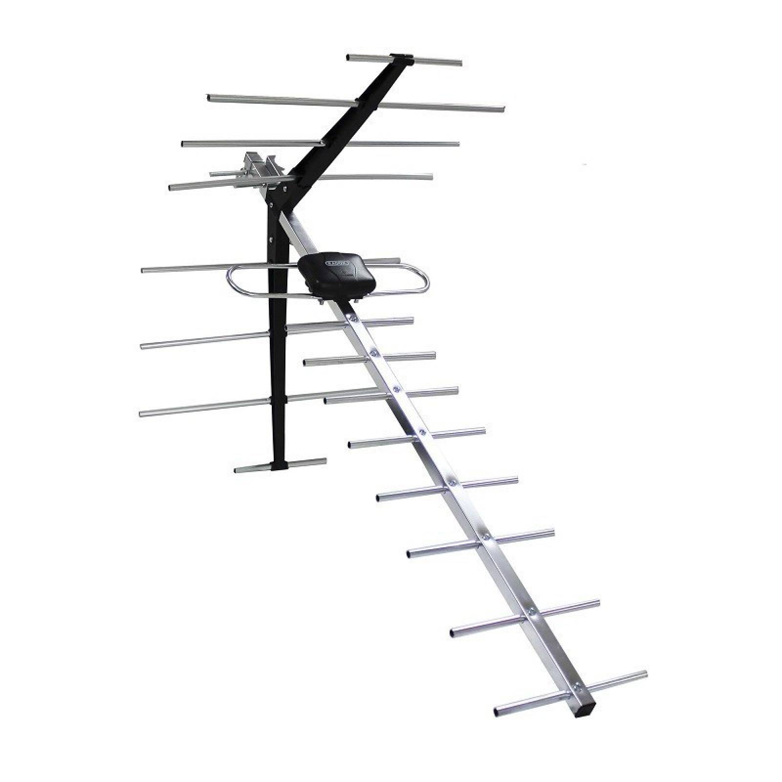 ANTENA AEREA PARA TV UHF VHF HDTV FM 17 ELEMENTOS 