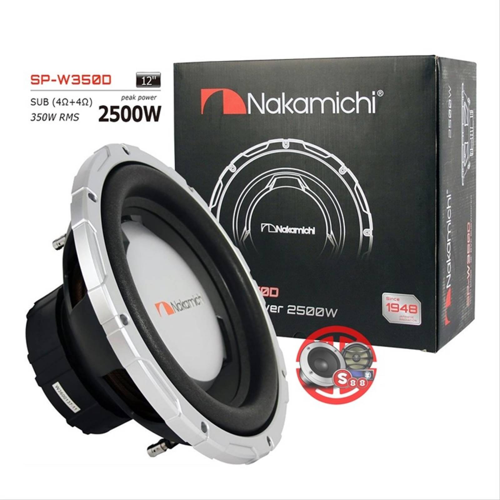 SUBWOOFER DE COMPETENCIA NAKAMICHI SP-W350D 