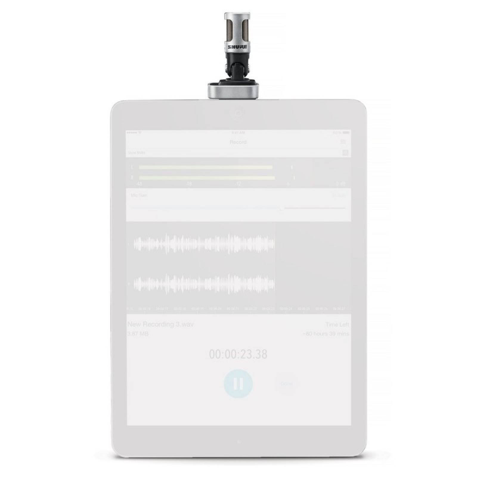 Microfono Condstereo Digiphone ipad ipod Shure Mv88