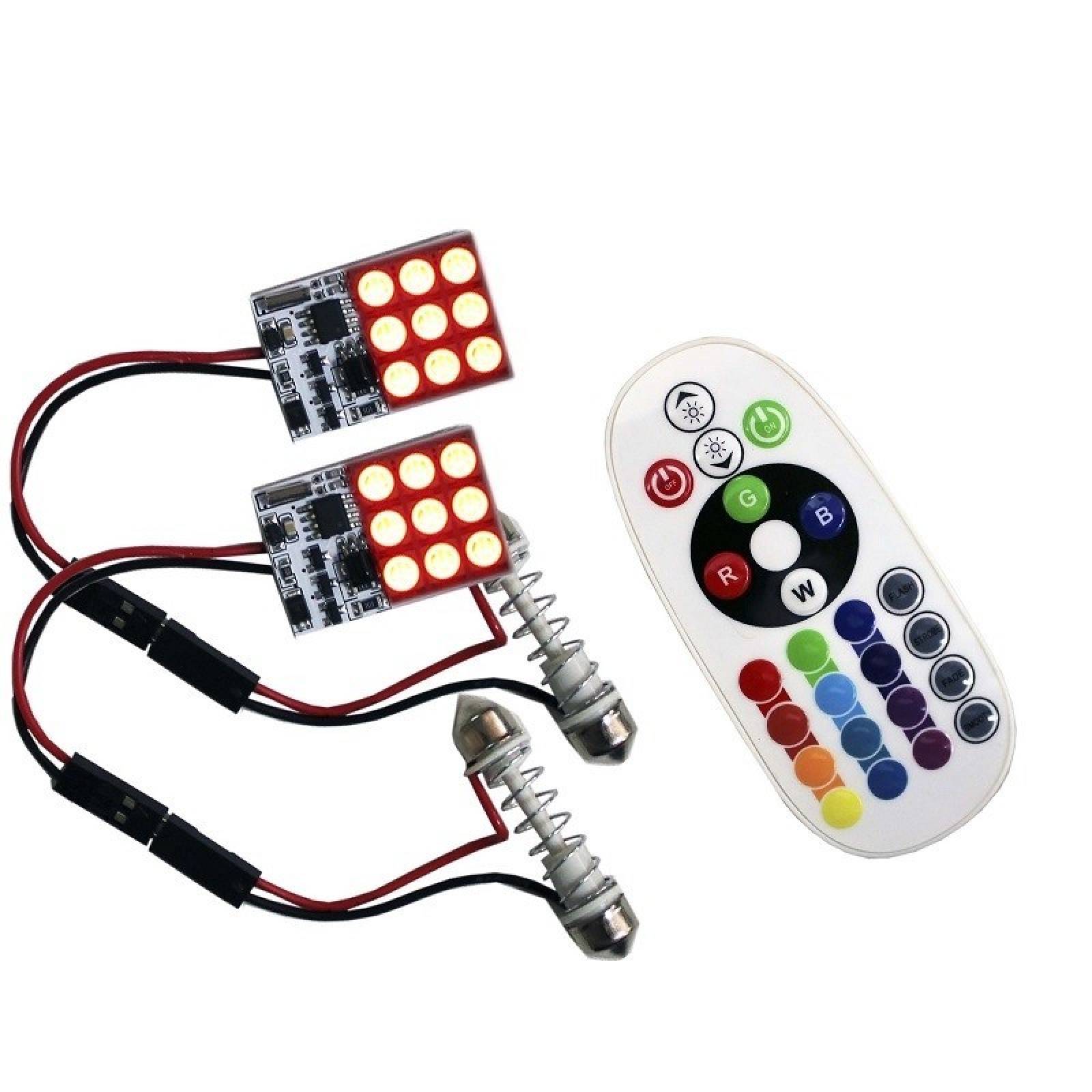 Modulo Leds RGB Controlador Y Adaptador Puntas Dobles 