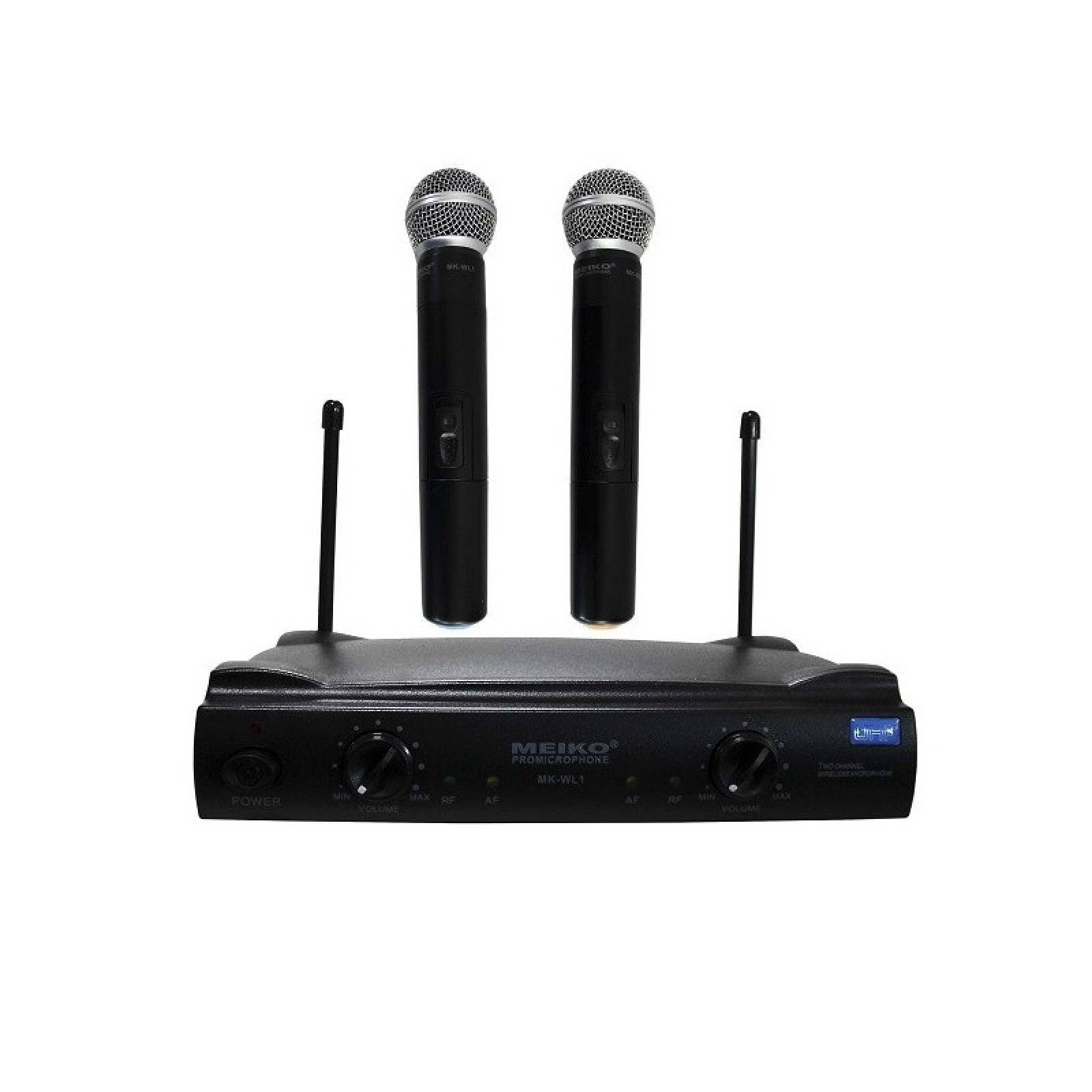 SISTEMA PROFESIONAL 2 MICROFONOS INALAMBRICOS UHF