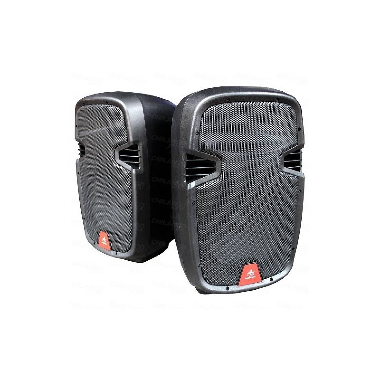 SISTEMA PORTÁTIL DE SONIDO MEZCLADORA + 2 BAFLES 