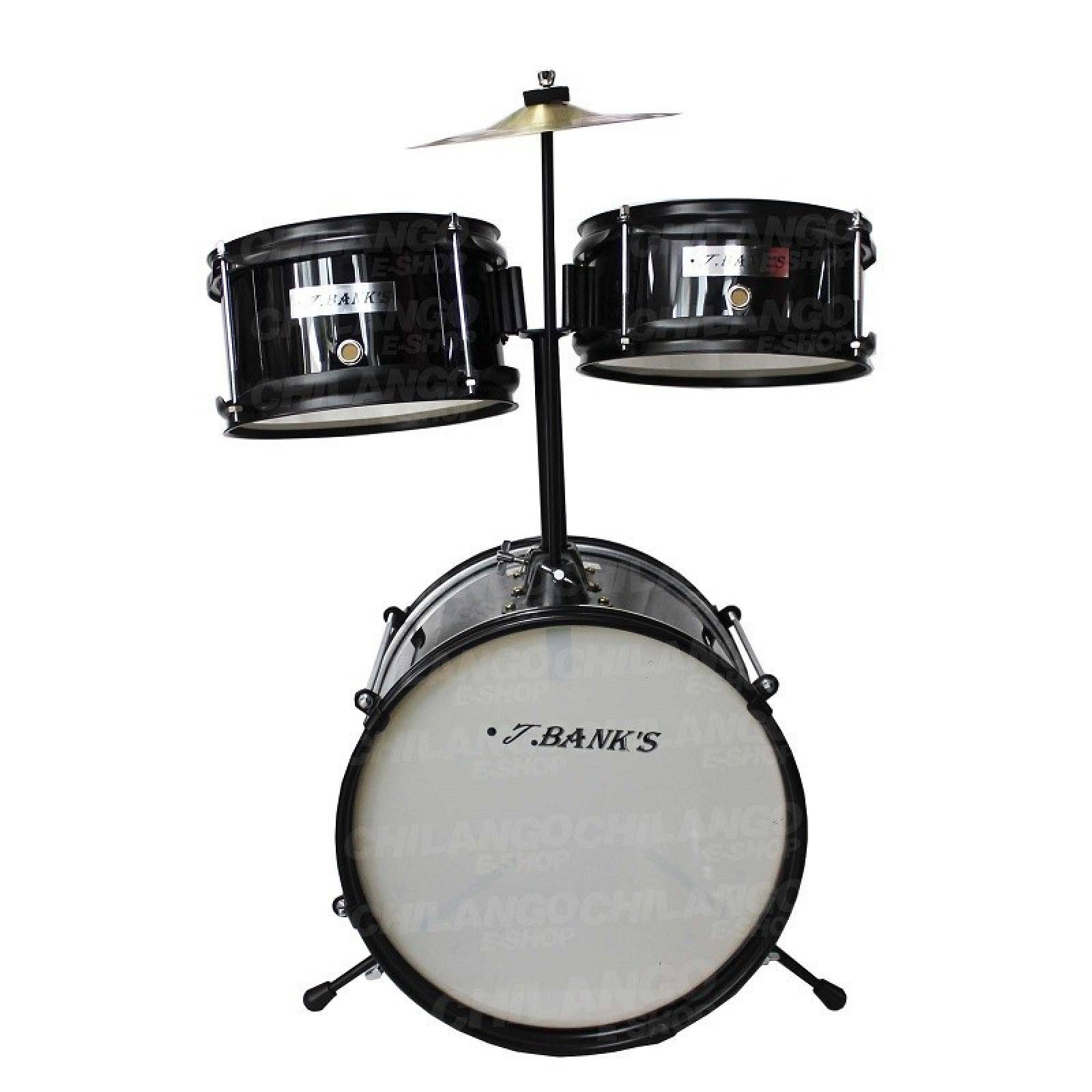 Bateria Musical Profesional Infantil BANKS NEGRA 
