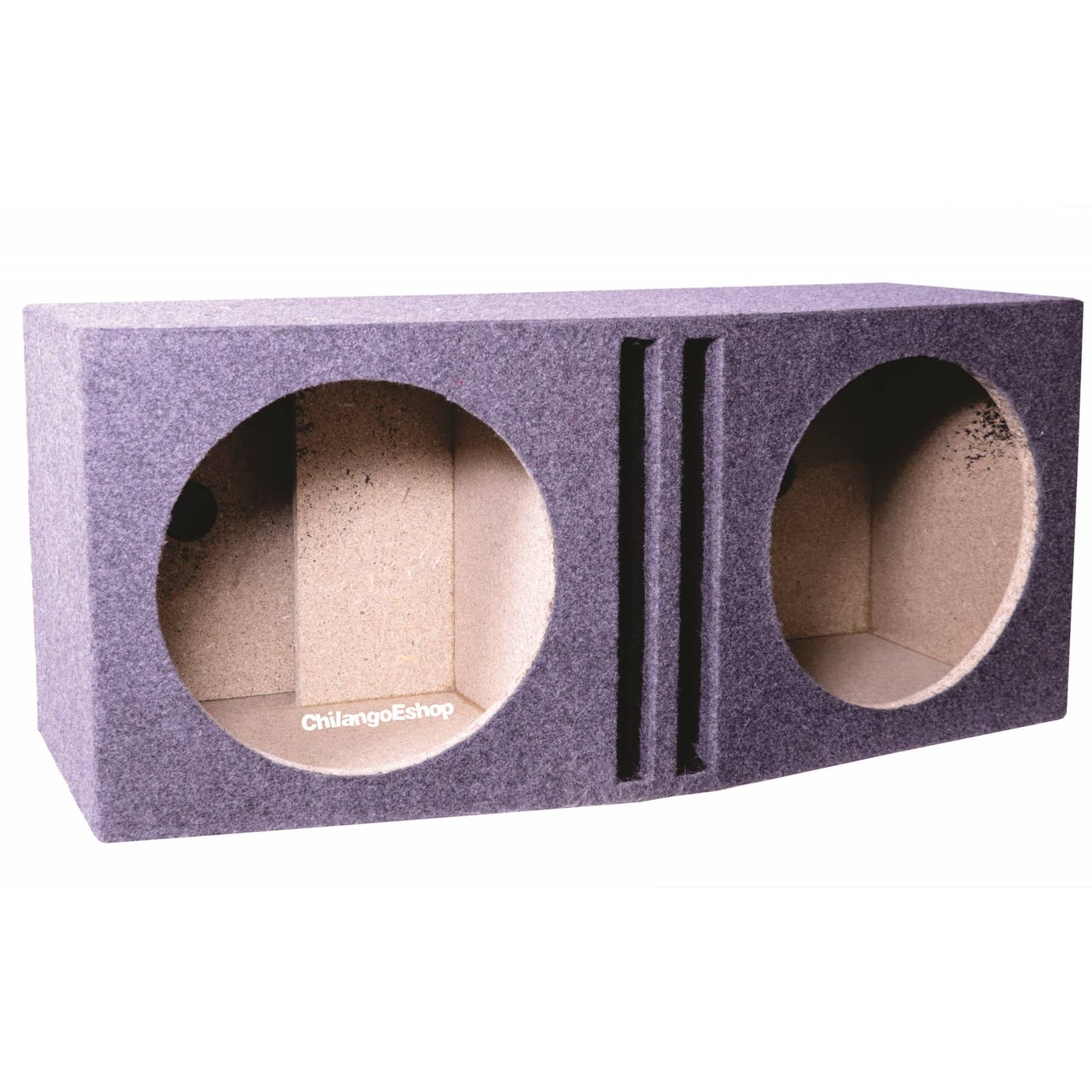 BAFLE PORTEADO GRIS DOBLE 12 PULGADAS 