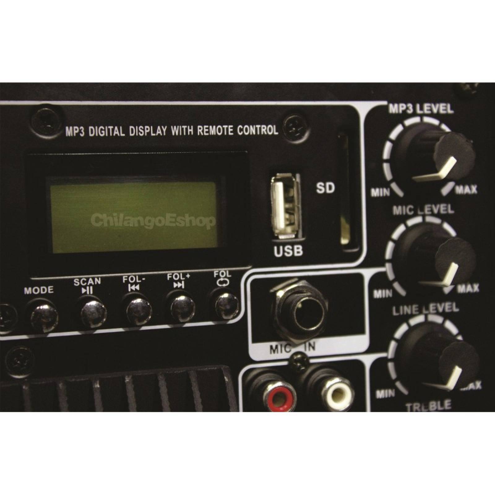 COMBO 2 BAFLES 8 PULG ACTIVO BLUETOOTH USB SD MP3 Y PASIVO 