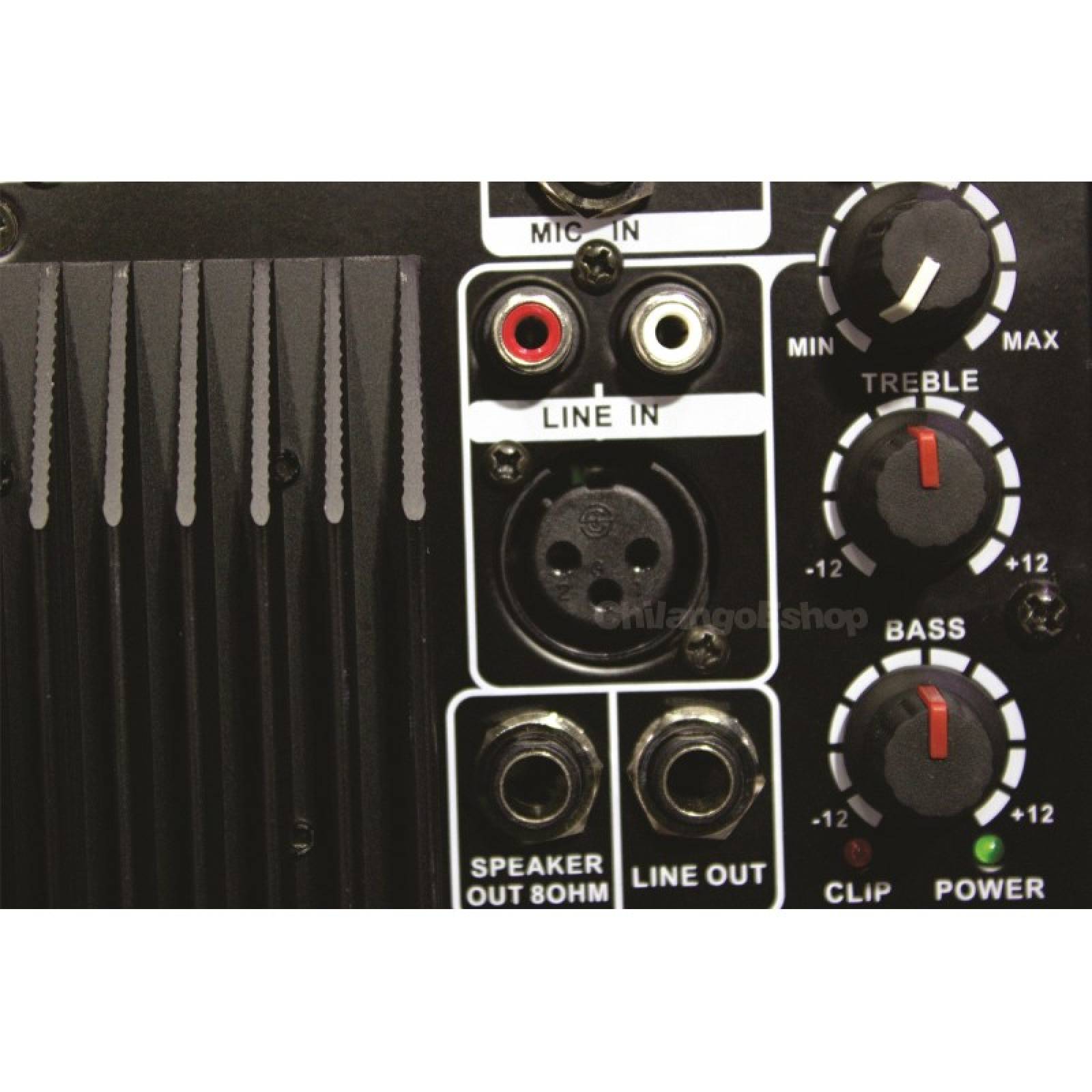 COMBO 2 BAFLES 8 PULG ACTIVO BLUETOOTH USB SD MP3 Y PASIVO 