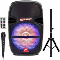 Bafle Amplificado Recargable Usb Sd Bluetooth Tripie Mic