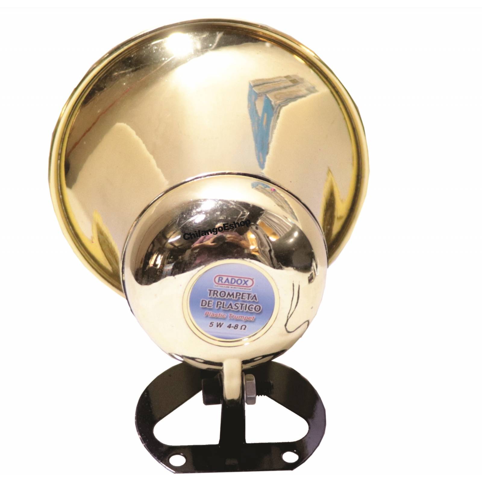 Trompeta plastico dorada 5 1/4 5w 4-8 ohms 