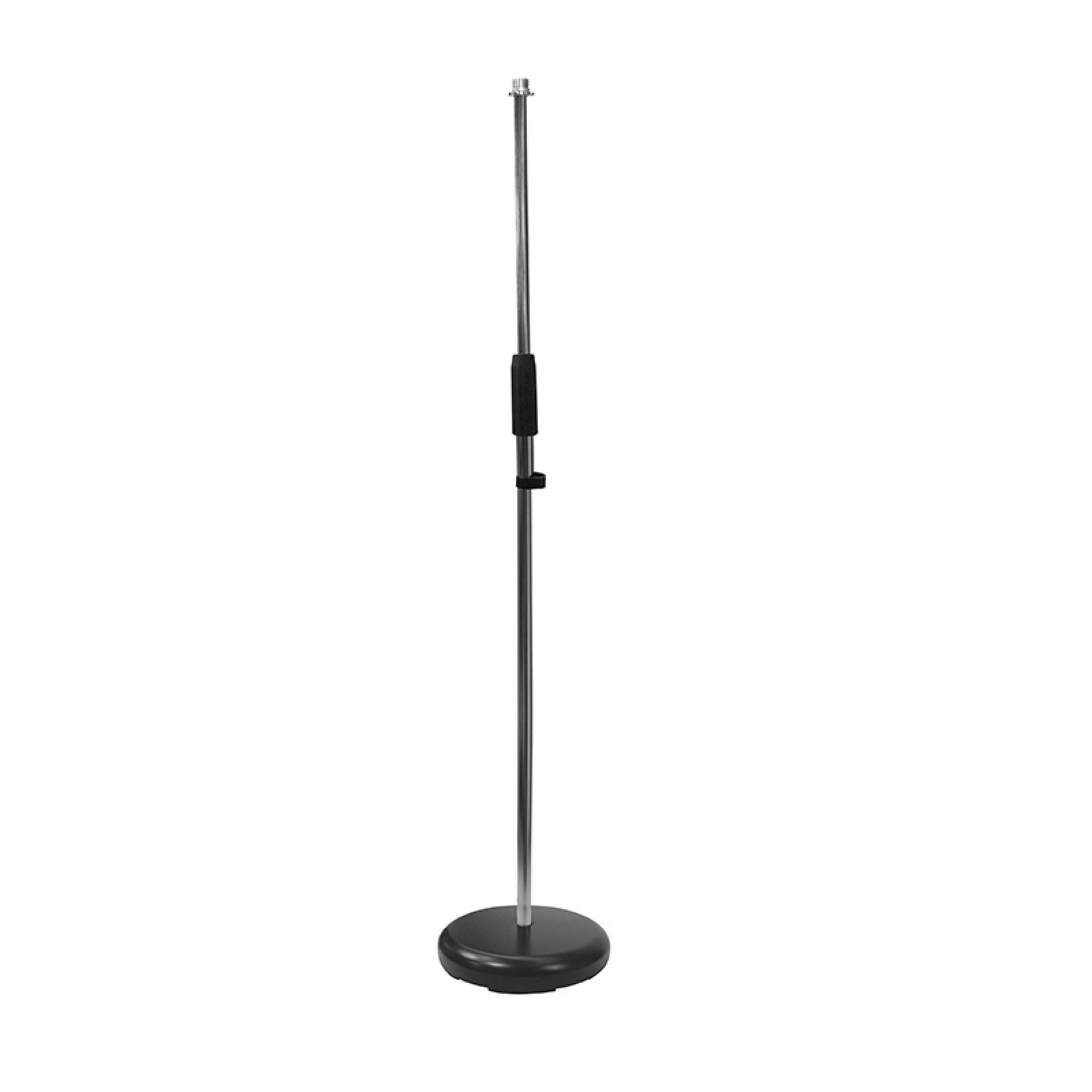 Tripie Pedestal cromado Para Microfono Con Base Redonda MS-101 